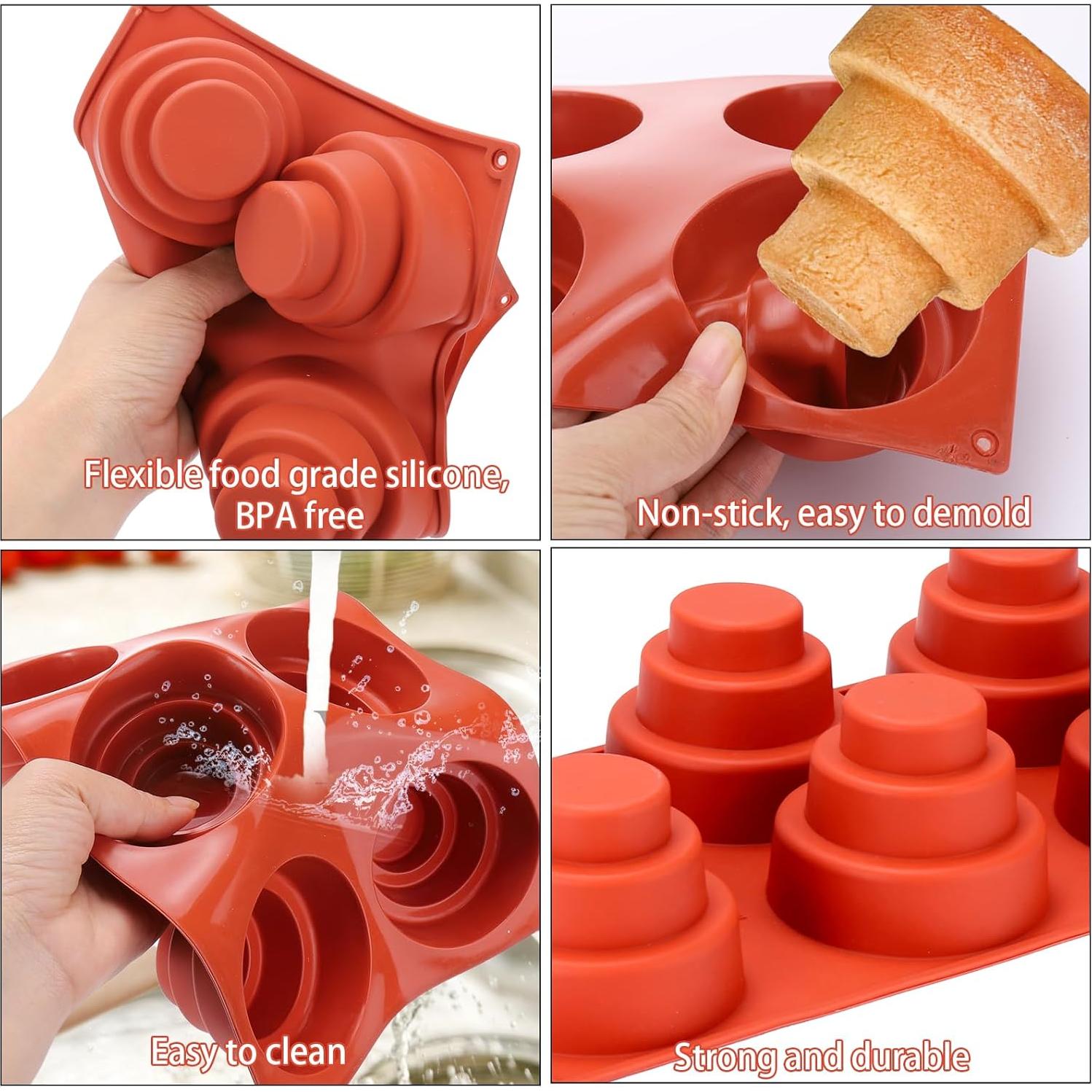 Kit de Molde para Cake Pop Juome 6 Cavidades Silicona