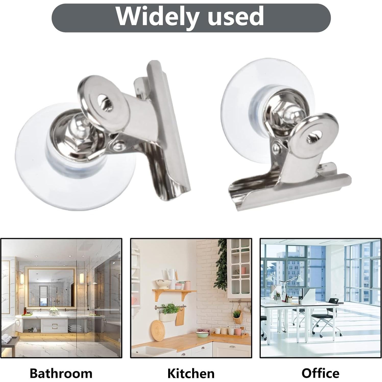 Clips de Succión Metal 12 Piezas Sankoly para Vidrio