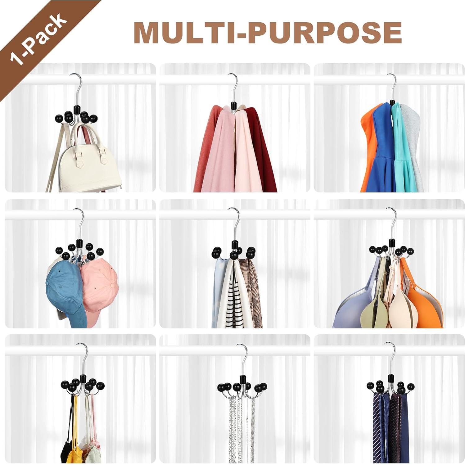 Percha Multifuncional TOPIA HANGER con 6 Bolas de Madera