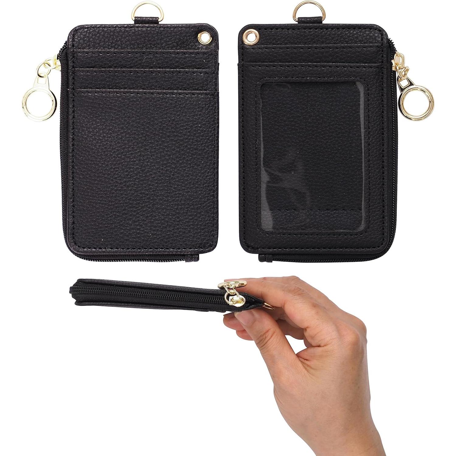 Porta Credencial 2 en 1 y Billetera Mondo Designs Negra