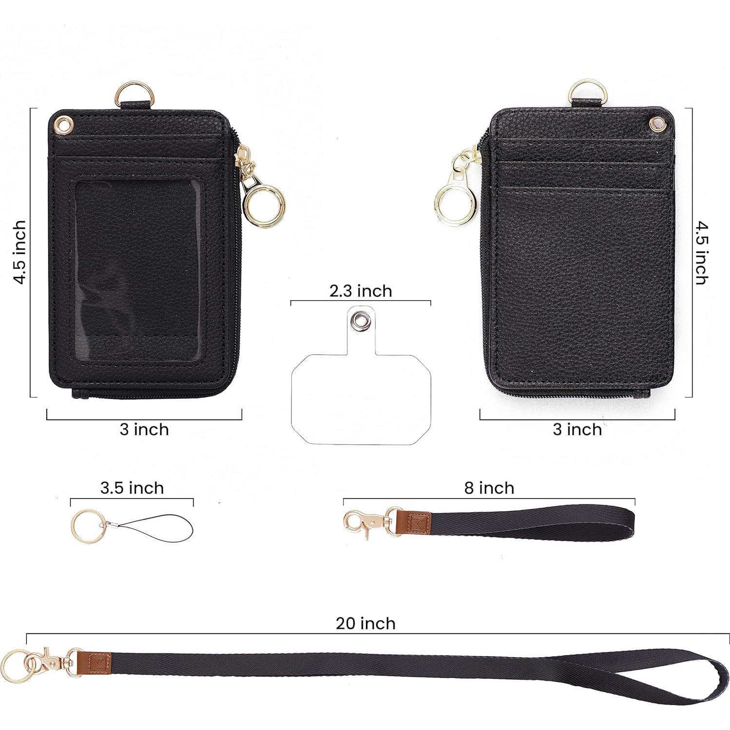 Porta Credencial 2 en 1 y Billetera Mondo Designs Negra