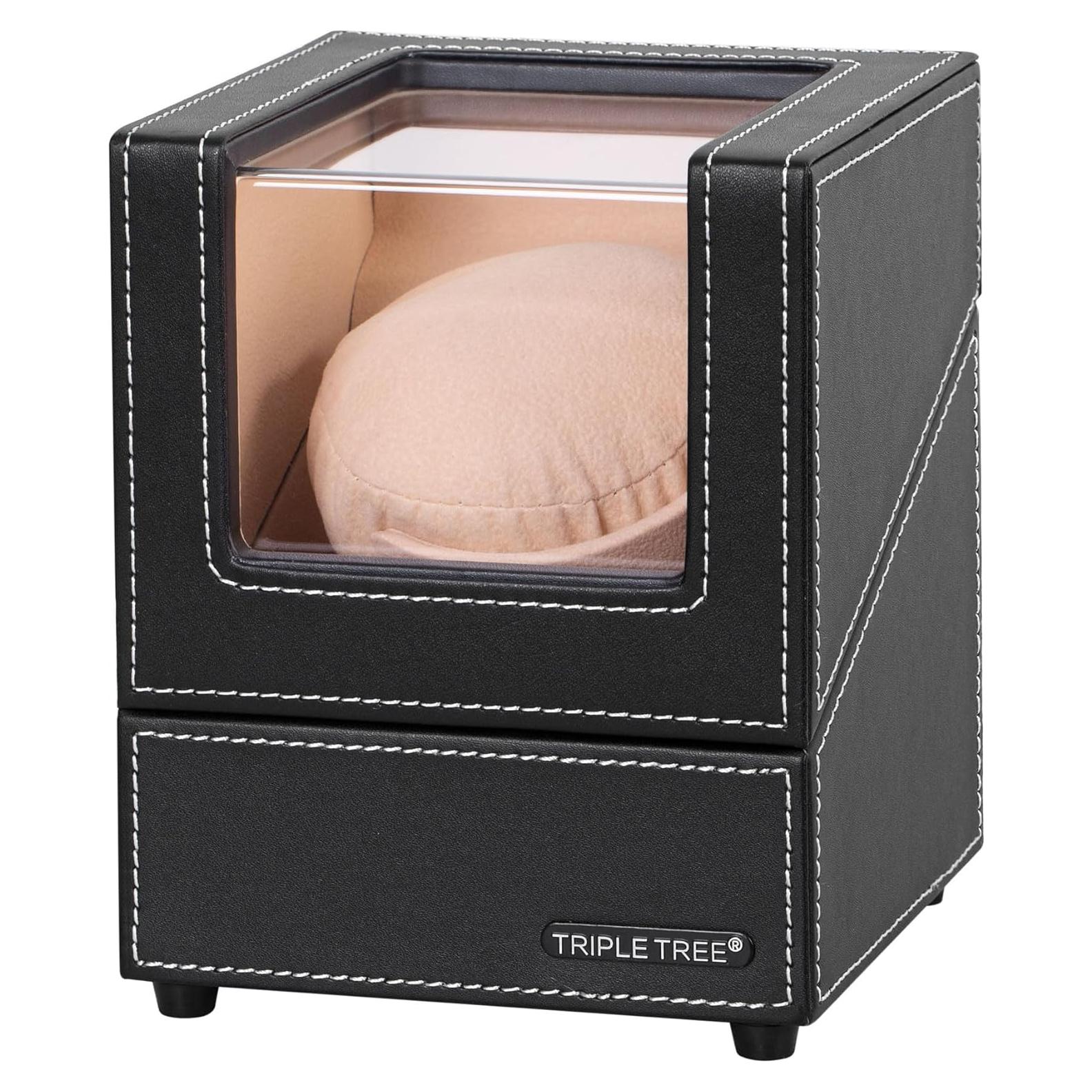 Reproductor de Relojes Automáticos TRIPLE TREE Negro con Motor Silencioso