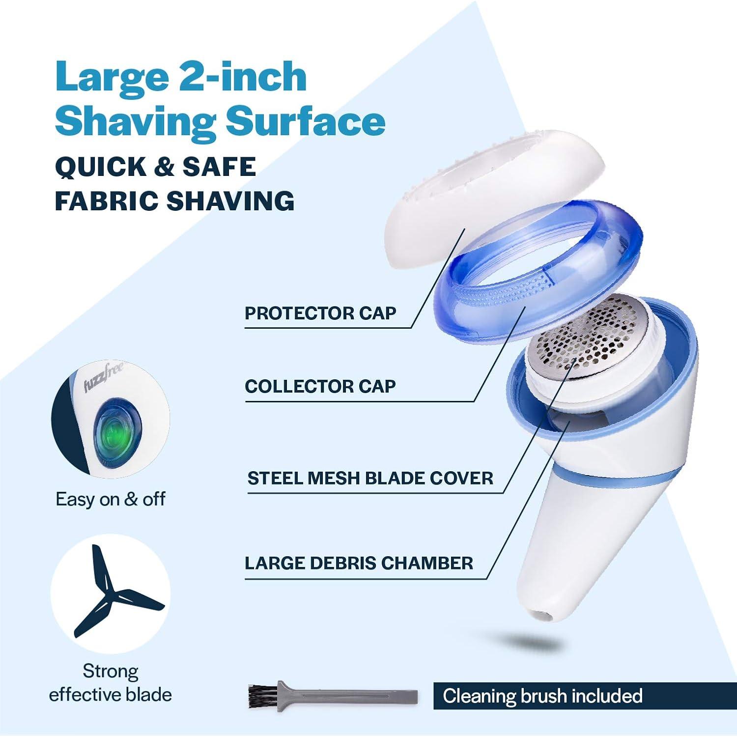 Quitapelusas Eléctrico Fuzz Free Recargable 306g