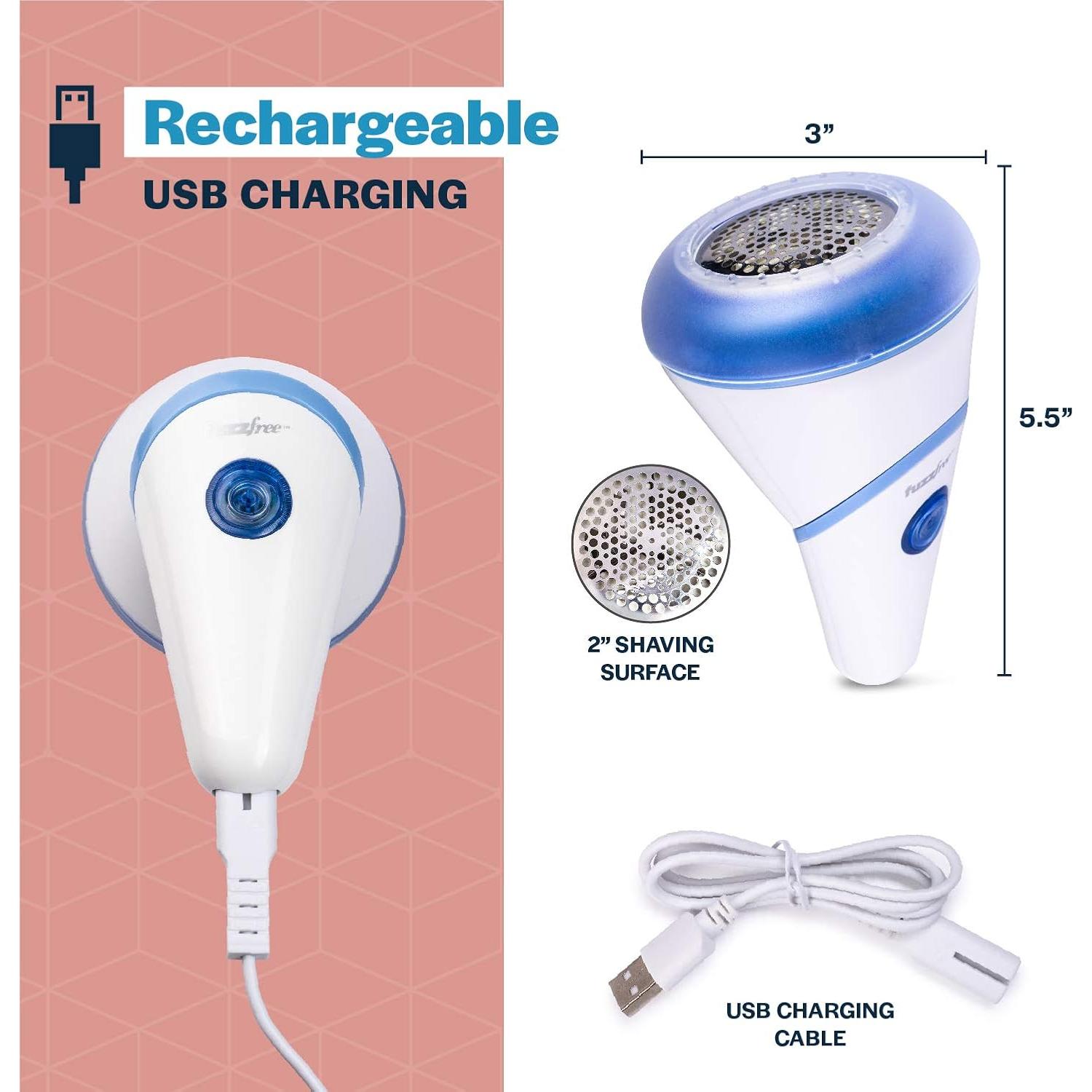 Quitapelusas Eléctrico Fuzz Free Recargable 306g