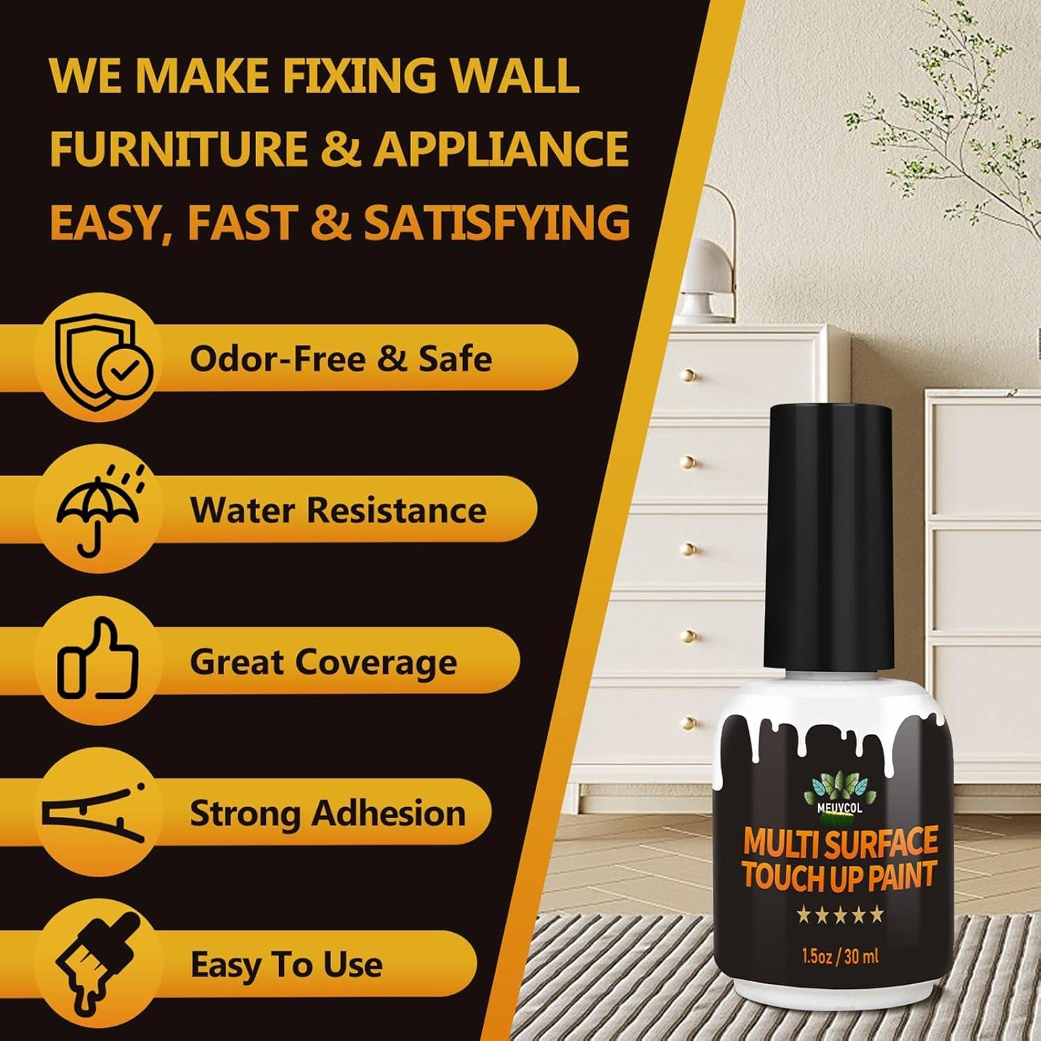 Pintura de Retoque Blanca Meuvcol 44.36 ml Acabado Mate