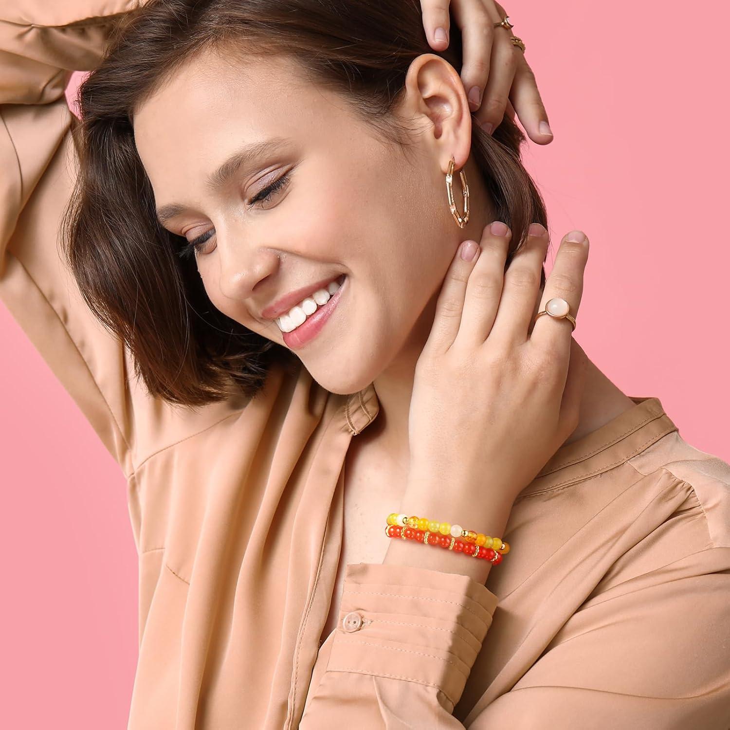 Perlas de vidrio Funtopia 6mm 2700 piezas 70 colores para manualidades