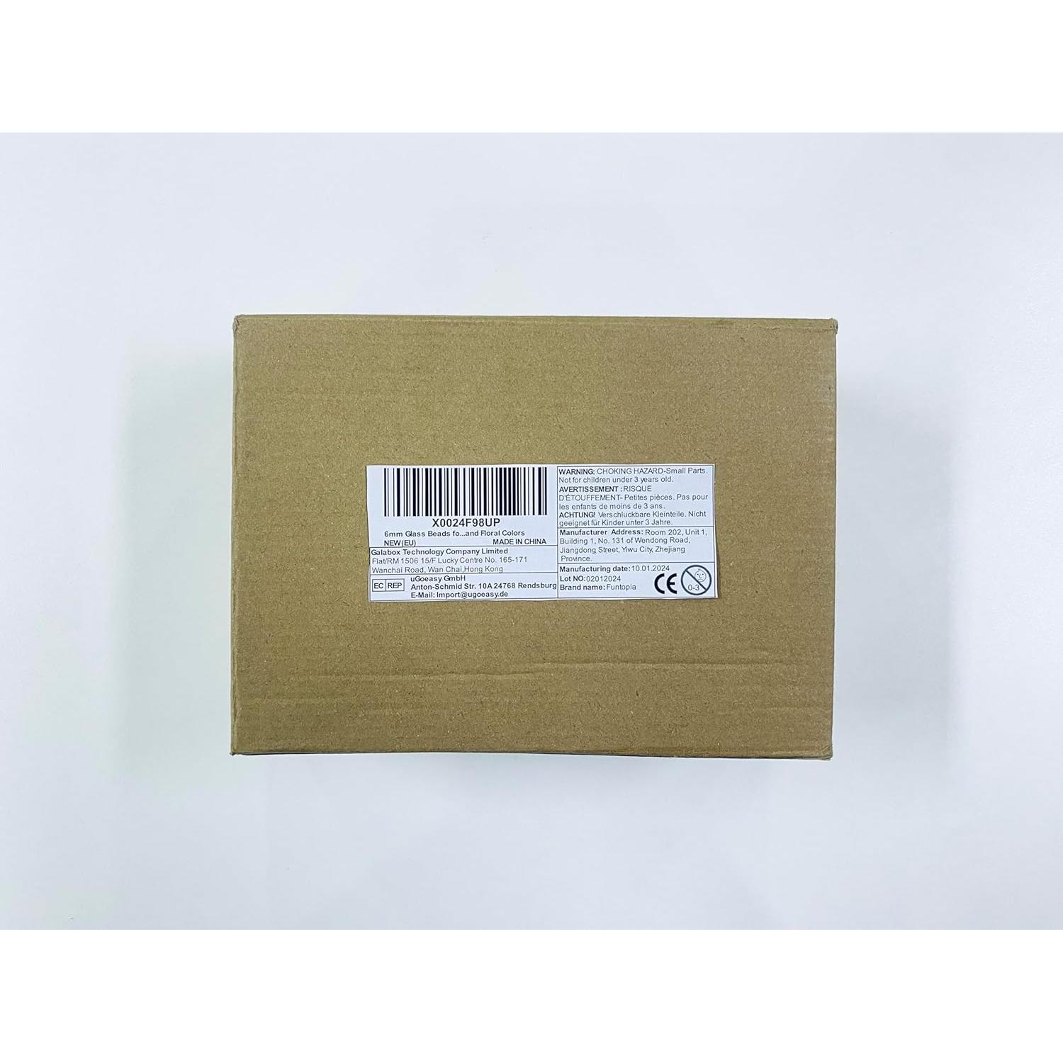 Perlas de vidrio Funtopia 6mm 2700 piezas 70 colores para manualidades