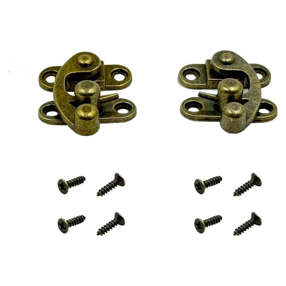 Pestillo de Brazo Oscilante Vintage URIMPAVIDO 33x28mm Bronce