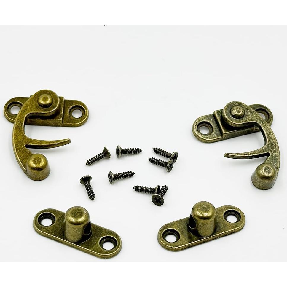 Pestillo de Brazo Oscilante Vintage URIMPAVIDO 33x28mm Bronce