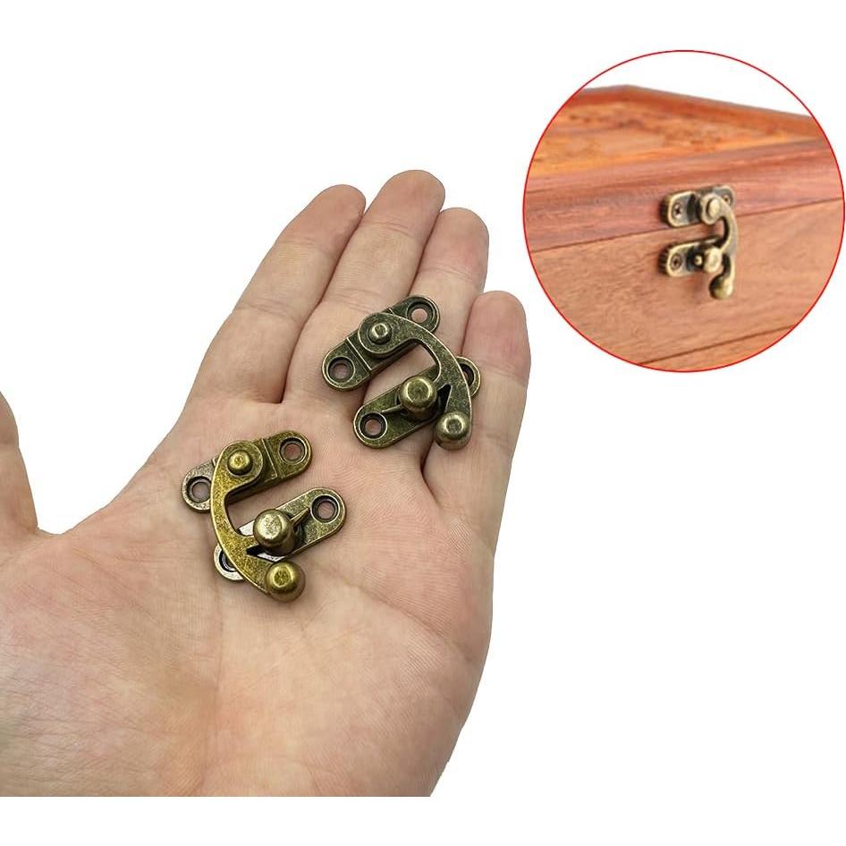 Pestillo de Brazo Oscilante Vintage URIMPAVIDO 33x28mm Bronce