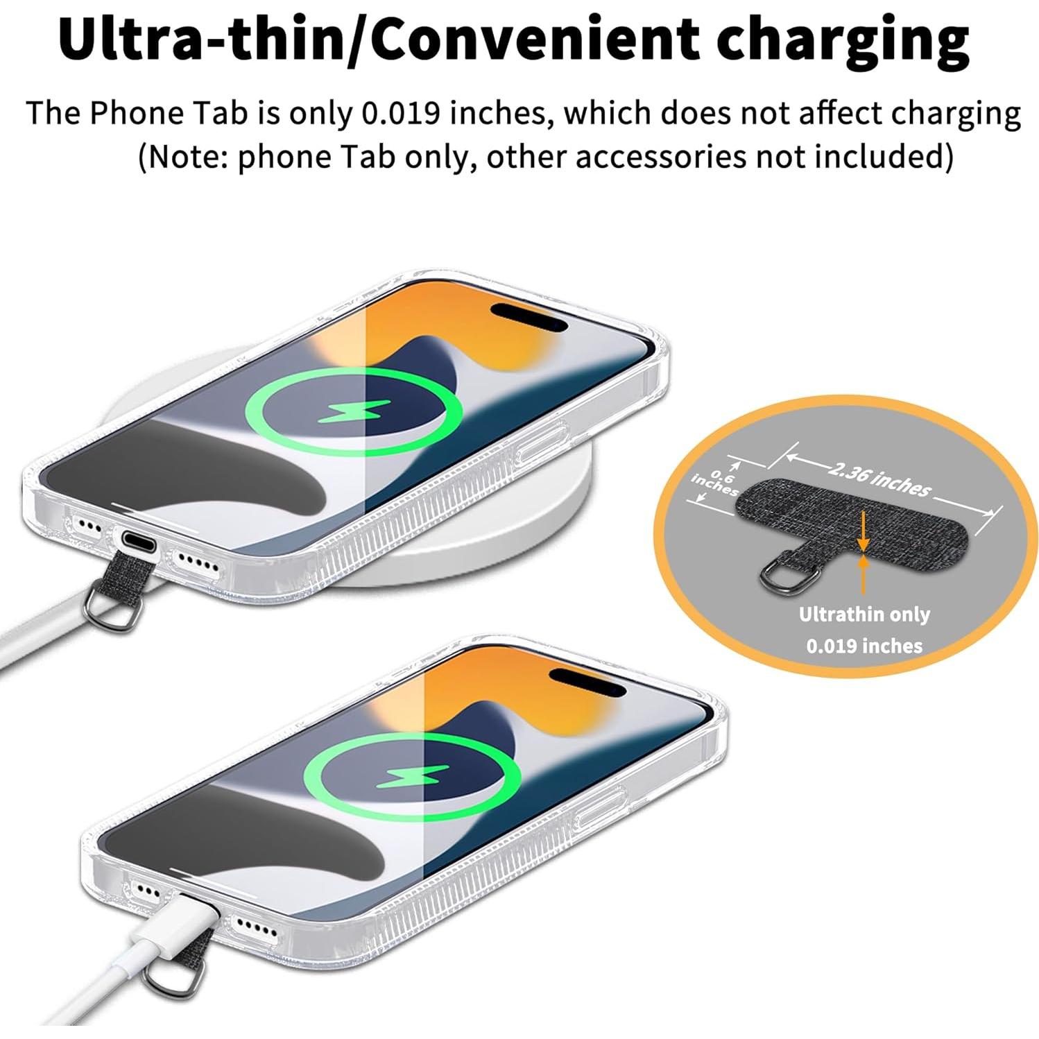 Tab de Sujeción para Teléfono TACOMEGE - Gris Oscuro