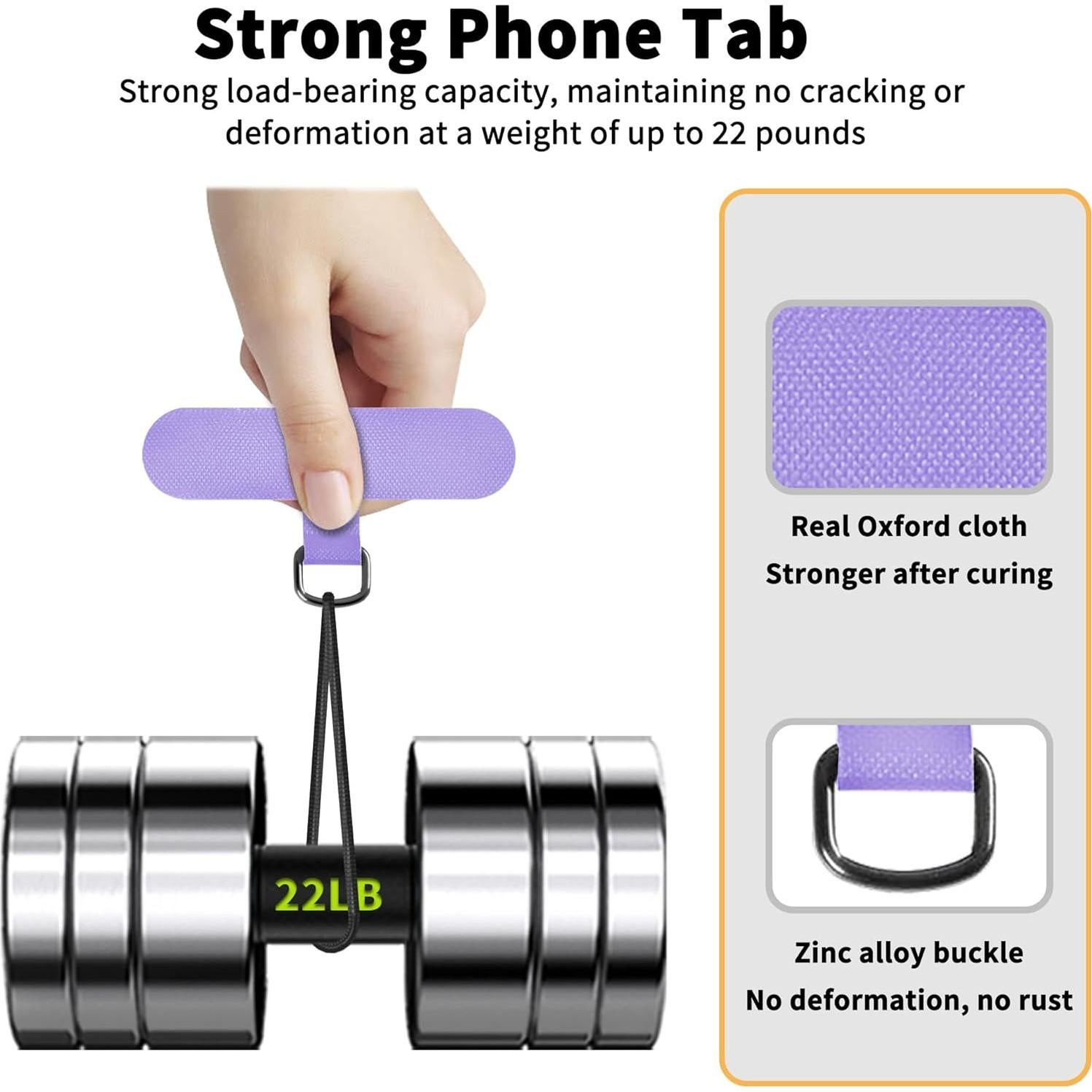 Tablilla de Sujeción para Teléfono TACOMEGE - 2 Piezas - Púrpura