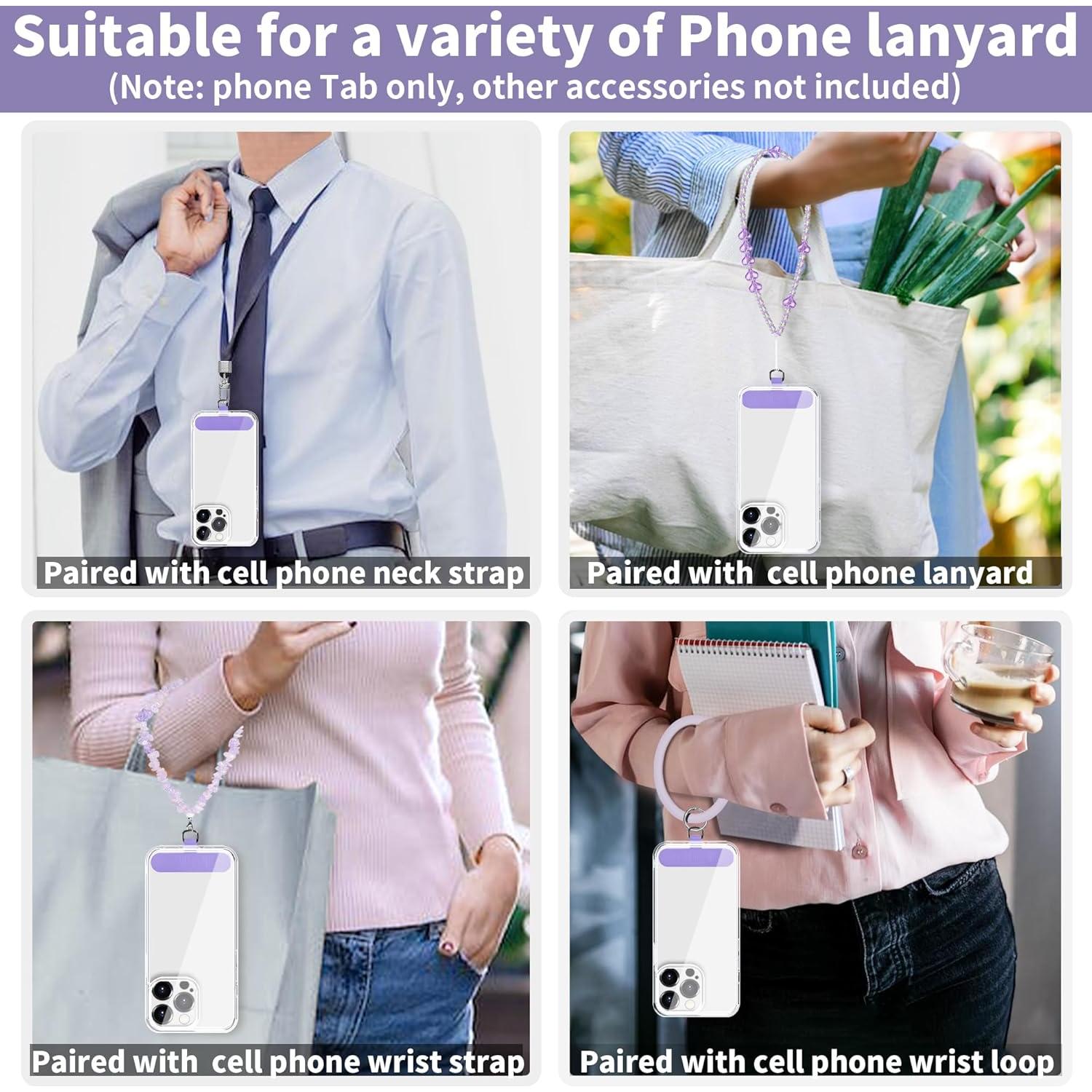 Tablilla de Sujeción para Teléfono TACOMEGE - 2 Piezas - Púrpura