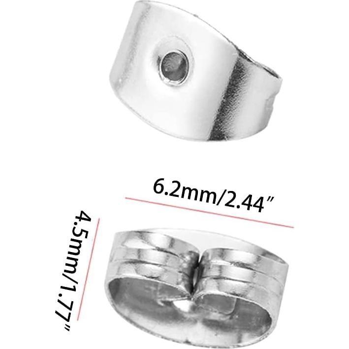 Kit de Aretes DIY 400 Piezas Acero Inoxidable Hipoalergénico