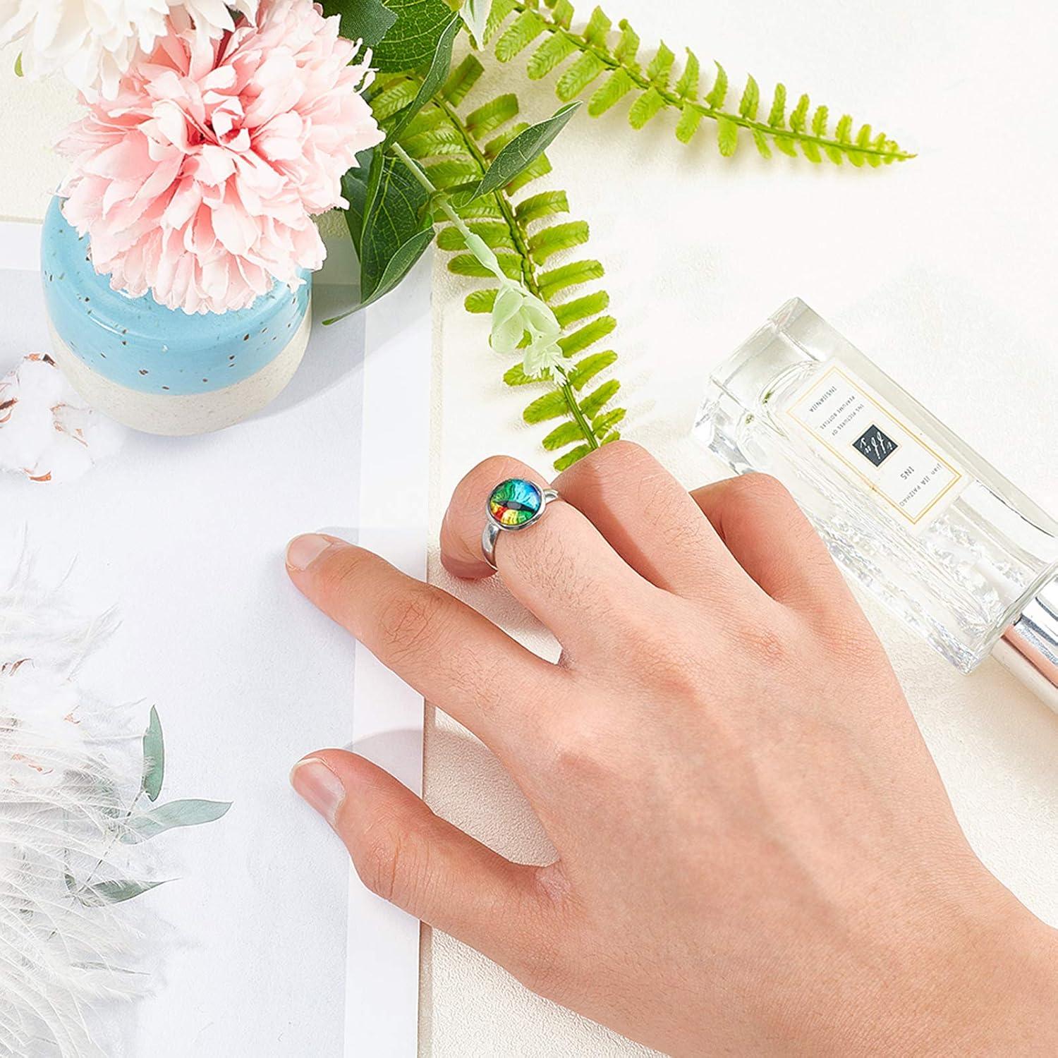 50 Anillos Ajustables de Acero Inoxidable PH PandaHall 10mm