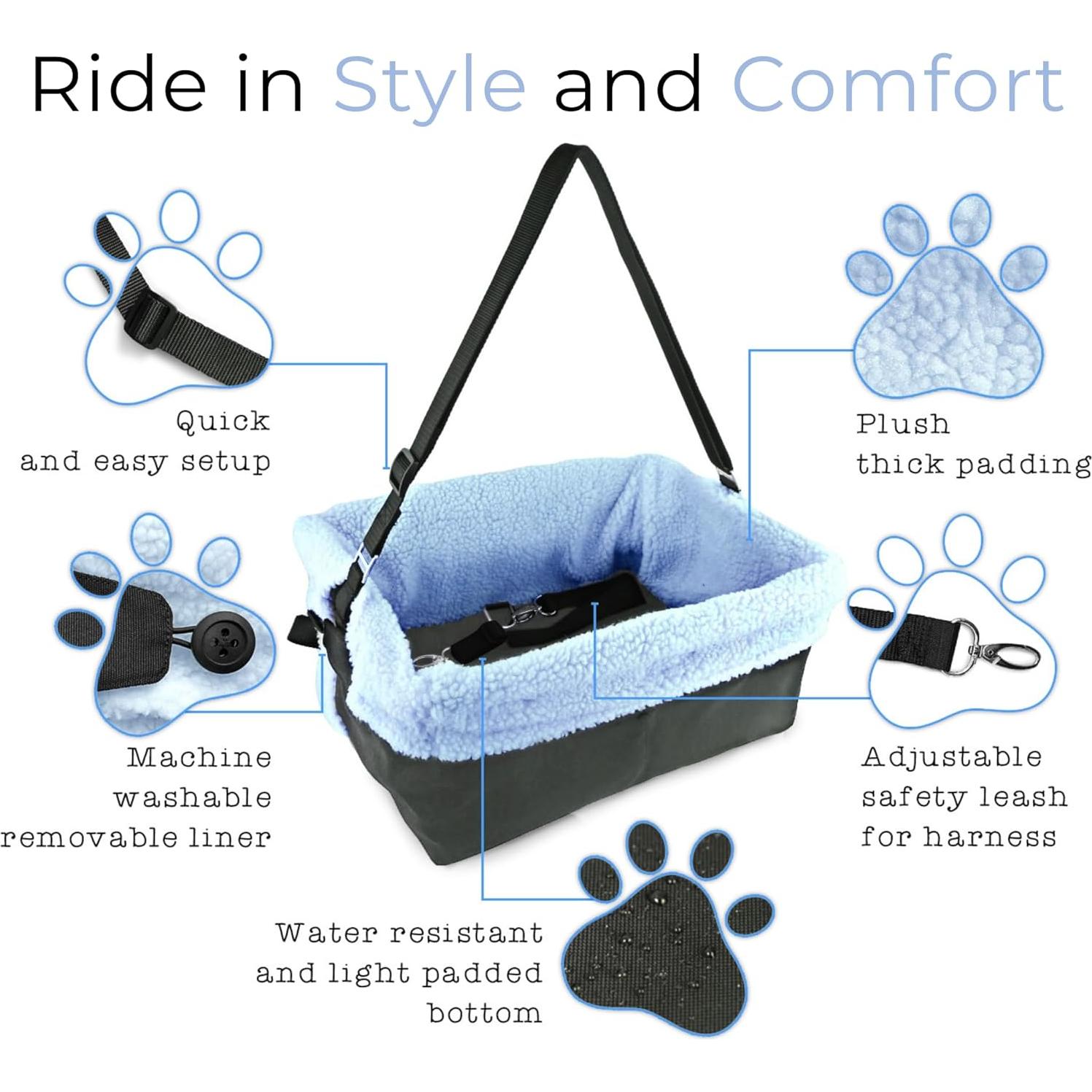 Asiento Elevador para Perros Touch Horizon - Plegable y Lavable