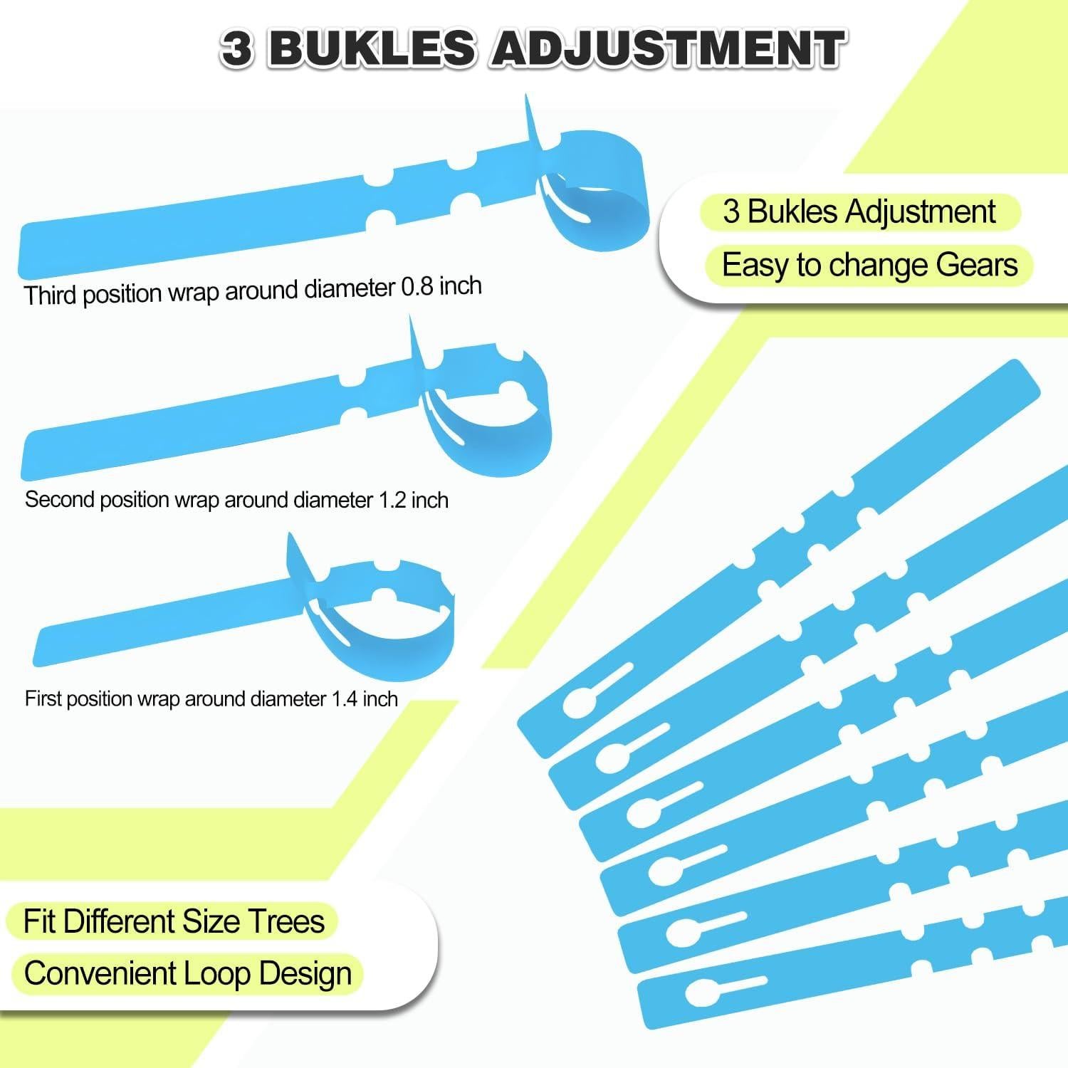 Etiquetas para Plantas 200 Pcs Yuanling Azul con Marcador