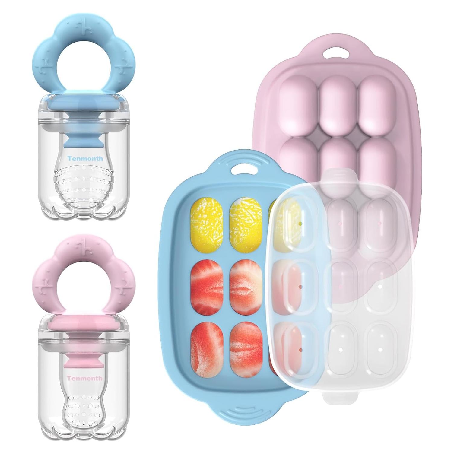 Moldes de Helado de Leche Materna y Alimentador Silicona Bebés