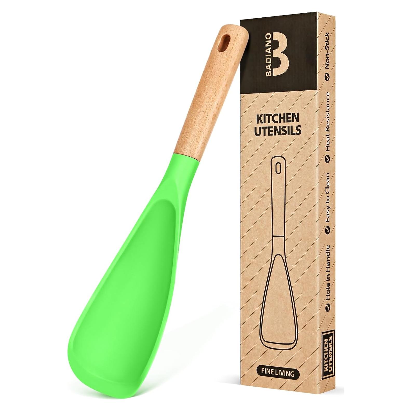 Cuchara de Cocina Badiano de Silicona Verde Manzana 29 cm