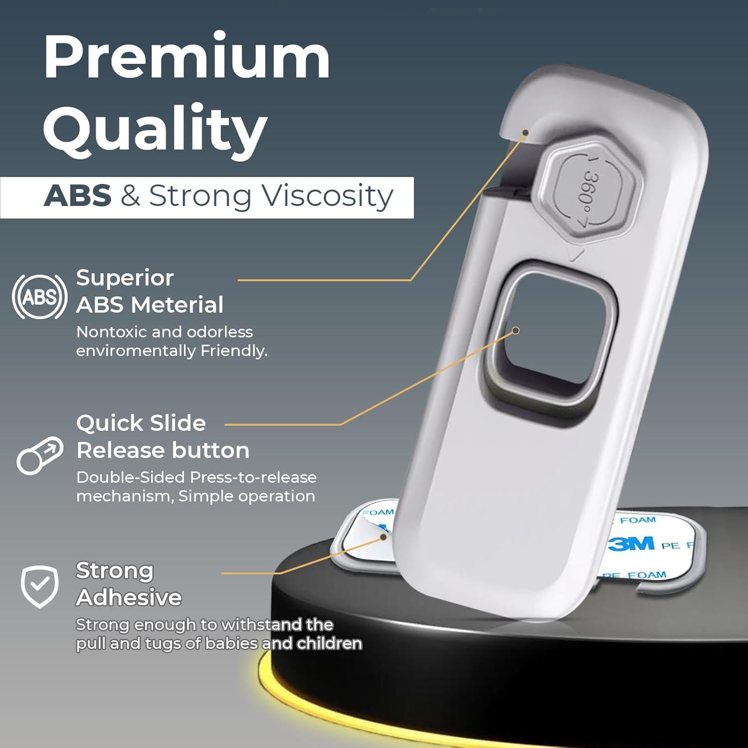 Bloqueo de Refrigerador a Prueba de Niños TAJAR BROS 6 Paquetes