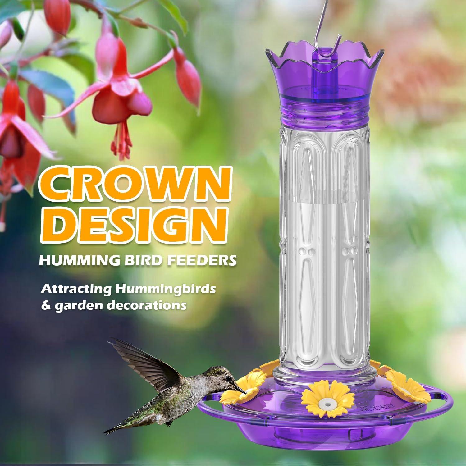 Alimentador de Colibríes Birdream 0.28L Colgante Antifugas Púrpura