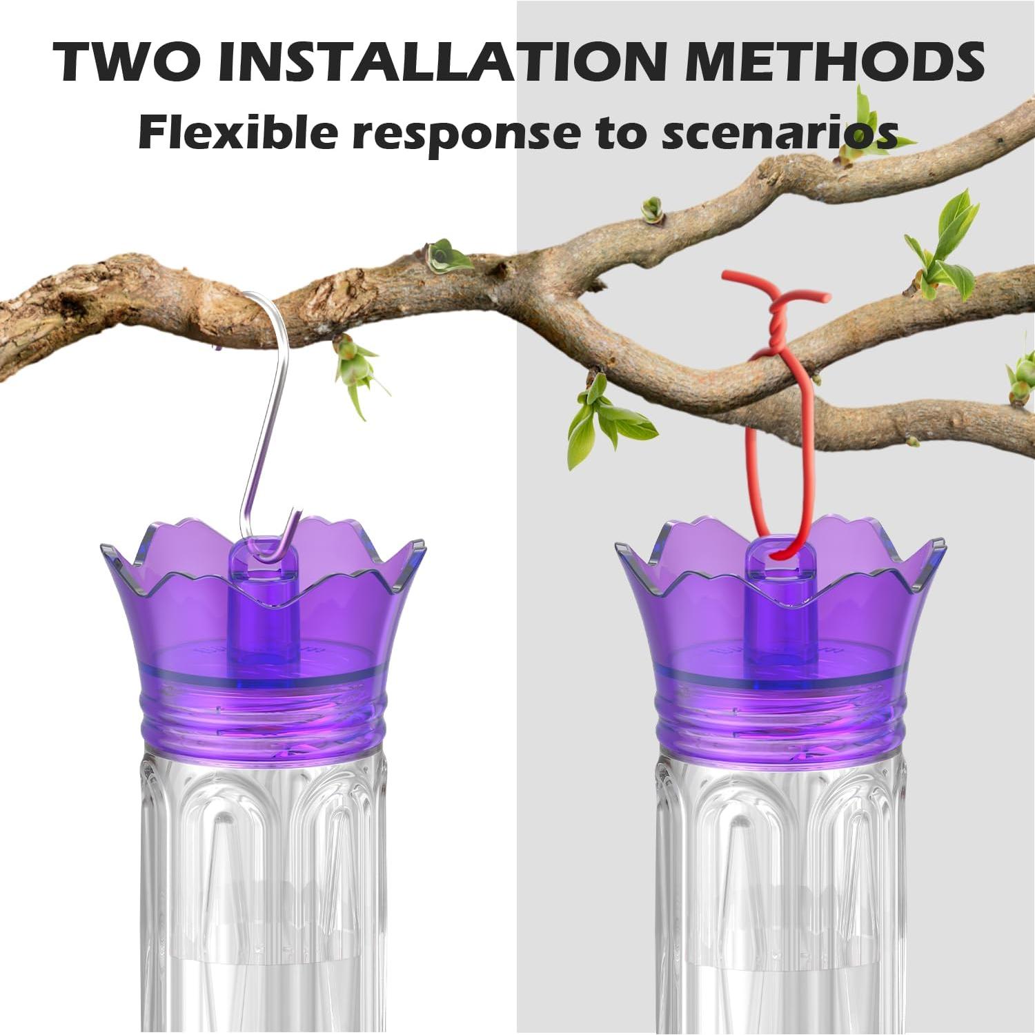 Alimentador de Colibríes Birdream 0.28L Colgante Antifugas Púrpura