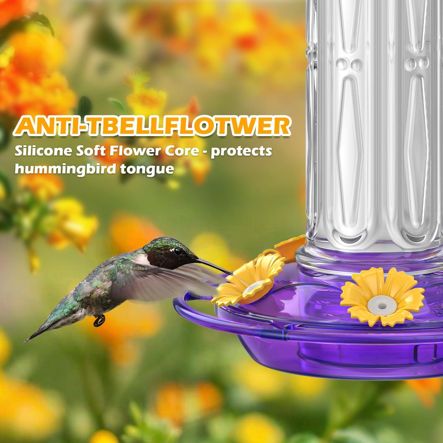 Alimentador de Colibríes Birdream 0.28L Colgante Antifugas Púrpura