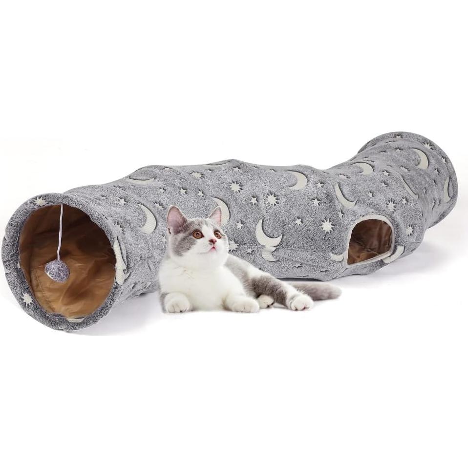 Túnel para Gatos LUCKITTY Fotoluminiscente Plegable 120cm