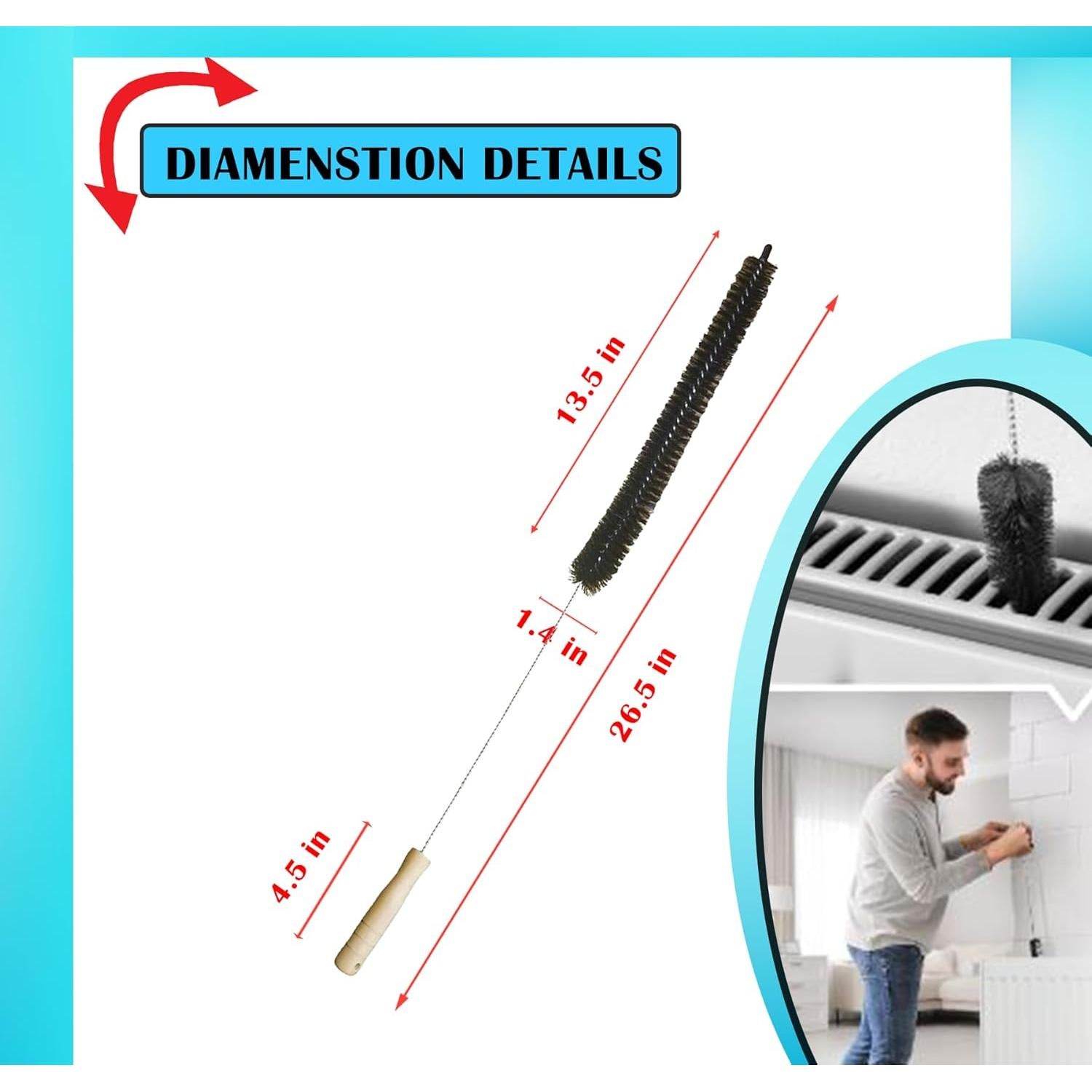 Limpiador de cepillo para secadora Cheapnwork 67 cm