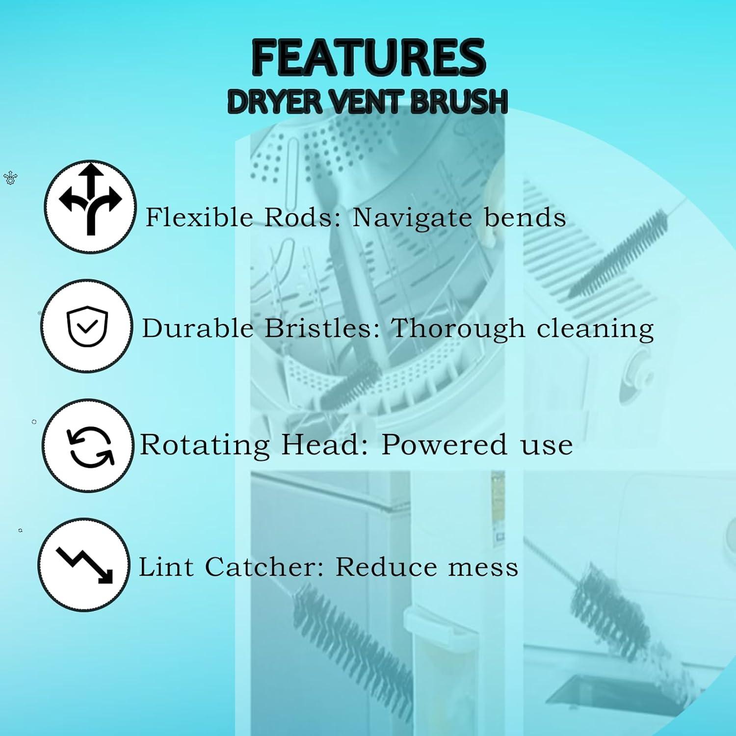 Limpiador de cepillo para secadora Cheapnwork 67 cm