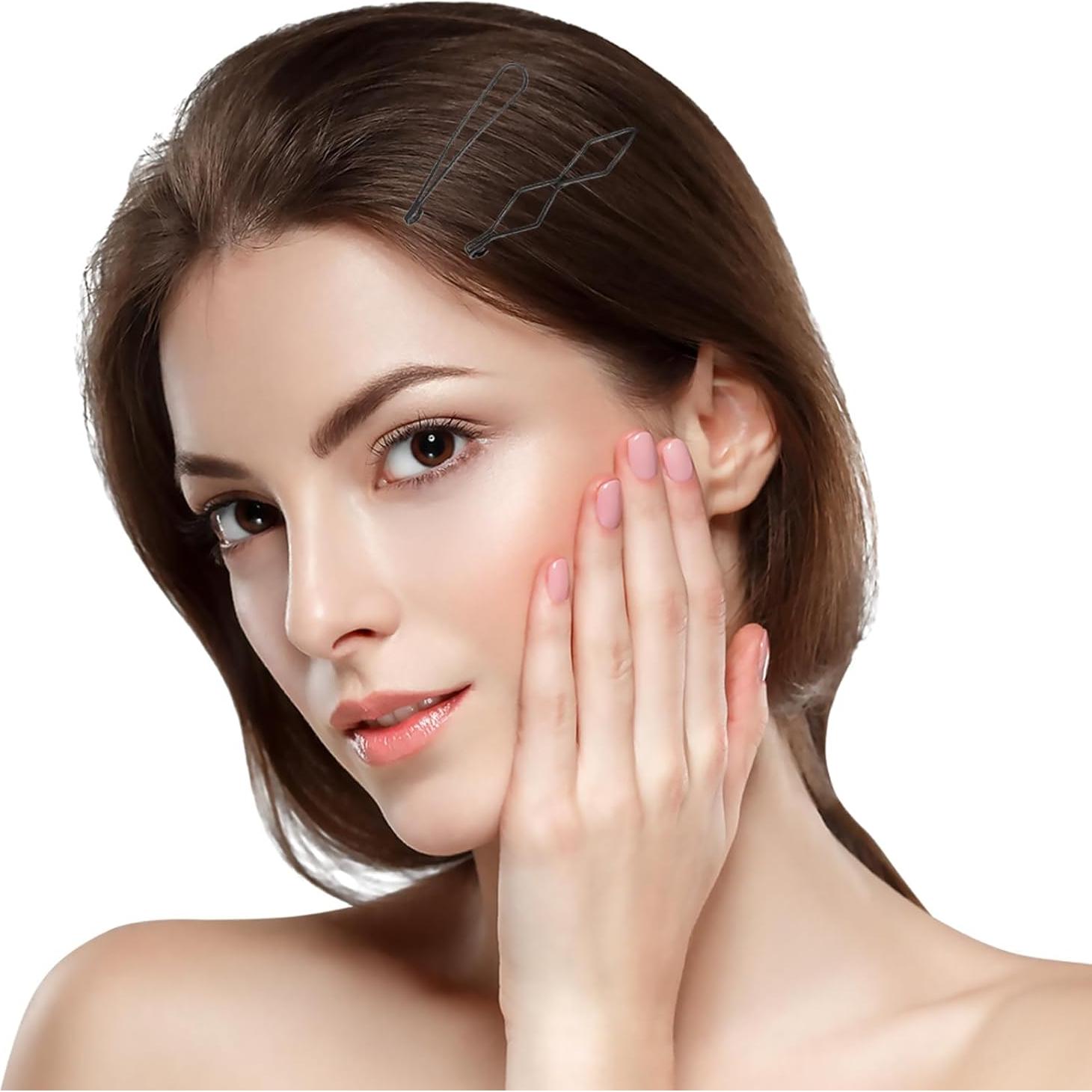 30 Clips de Pelo Metálicos Geométricos SHEHARUHI 6 Estilos