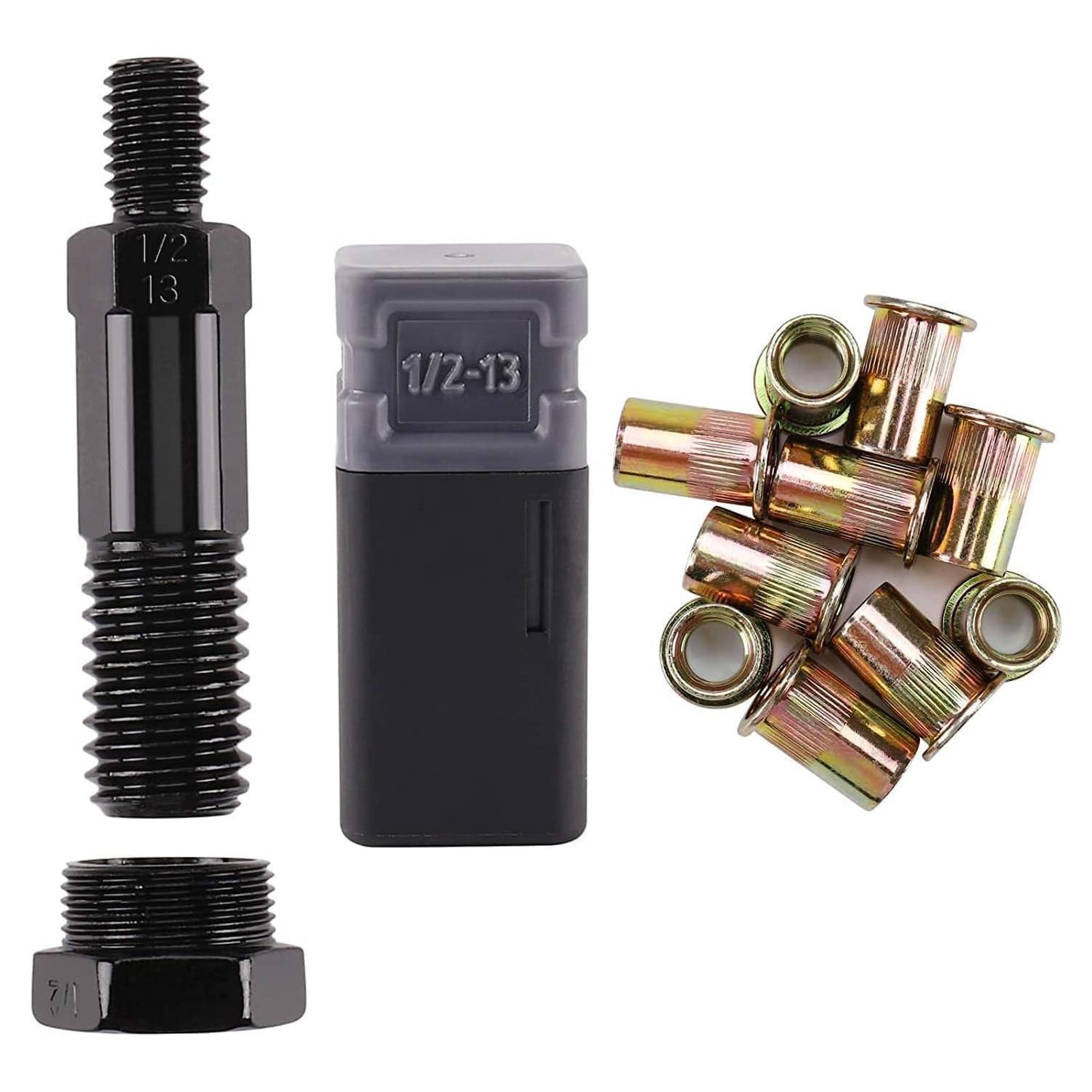 Herramienta de Tuerca de Remache Amjoy 16" con 10 Tuercas