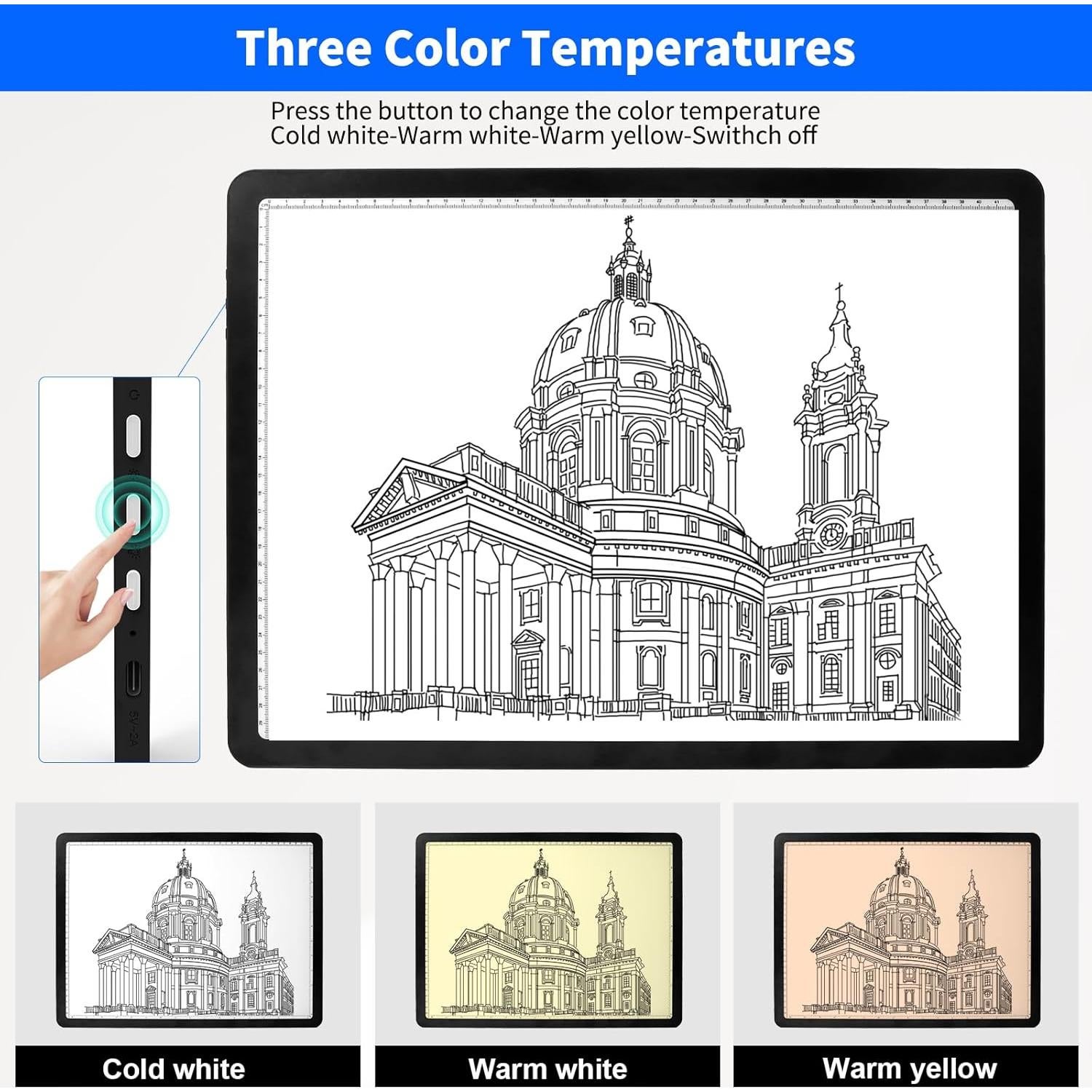 Pad de Luz LED Recargable A3 Elice con Bolsa de Transporte