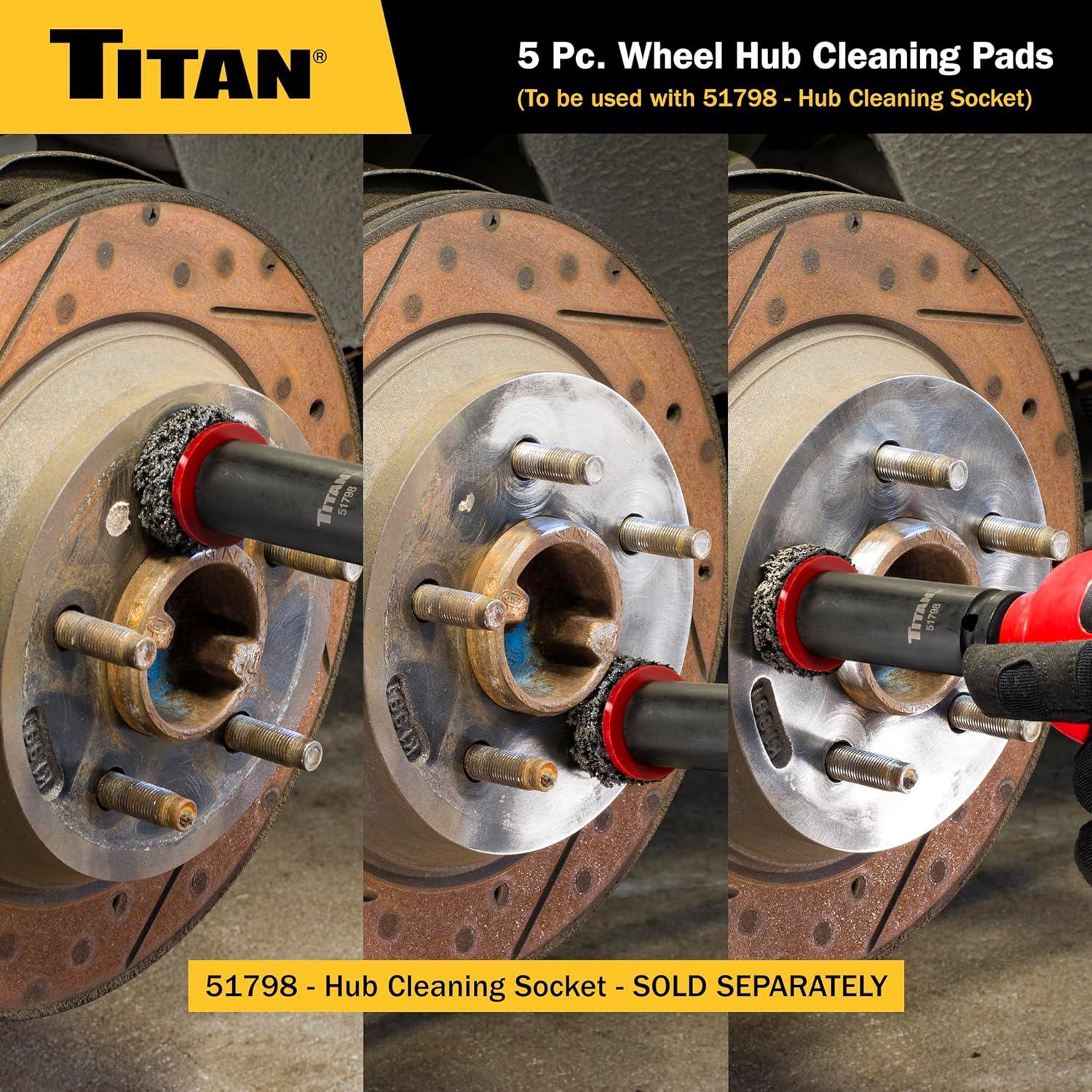 Set de Almohadillas de Limpieza Titan 51799 - 5 Piezas 5.08 cm