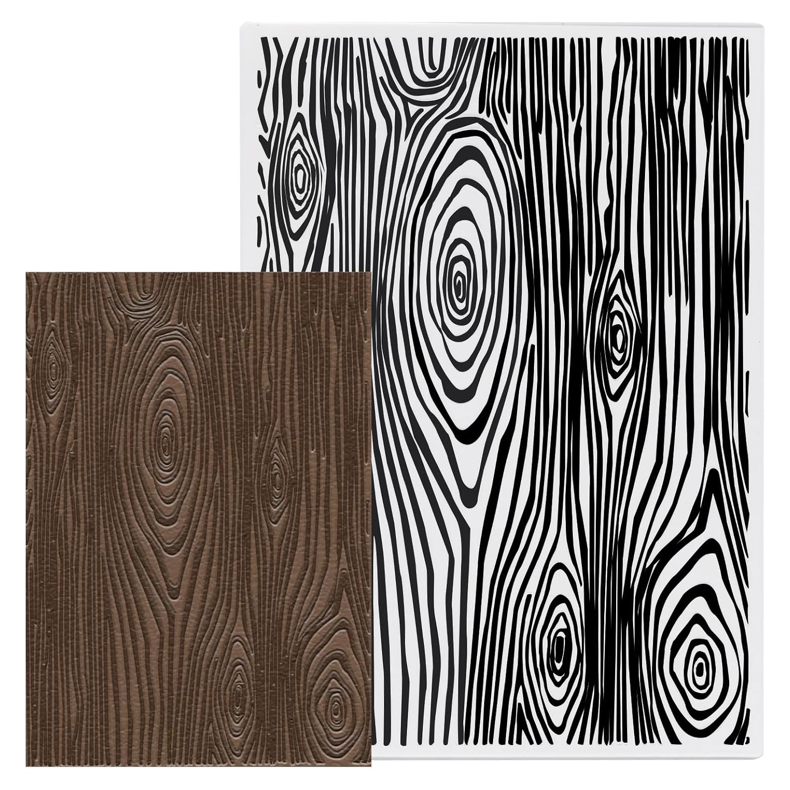 Carpeta de Embossing Glodecart 18x12 cm Texturizada Madera