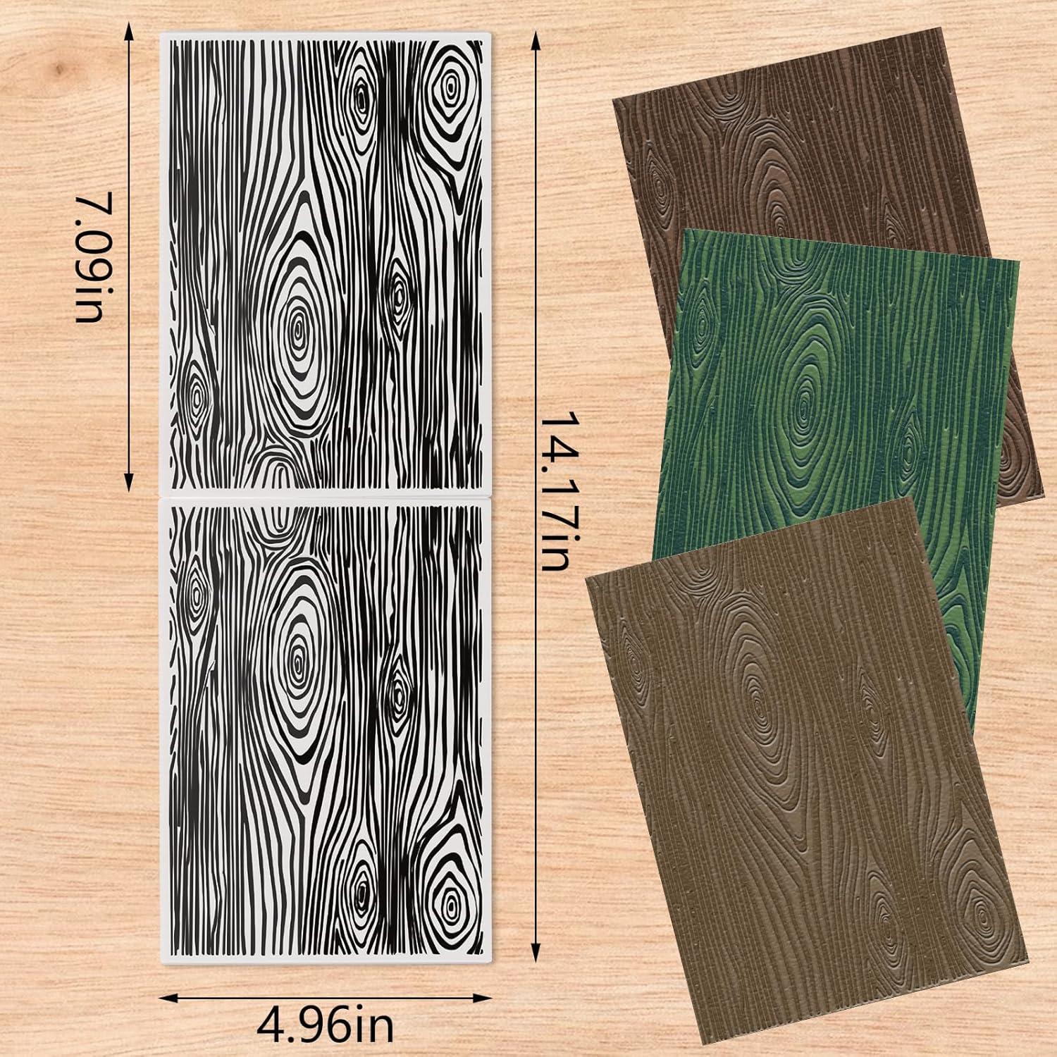 Carpeta de Embossing Glodecart 18x12 cm Texturizada Madera