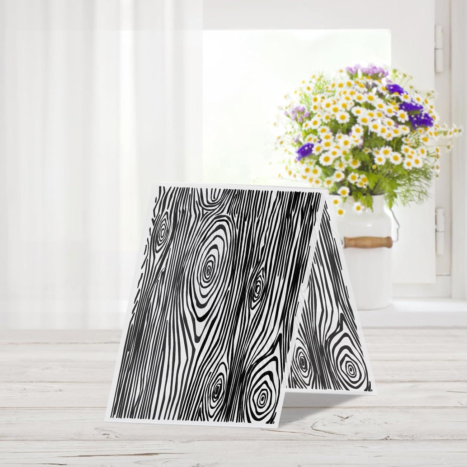 Carpeta de Embossing Glodecart 18x12 cm Texturizada Madera