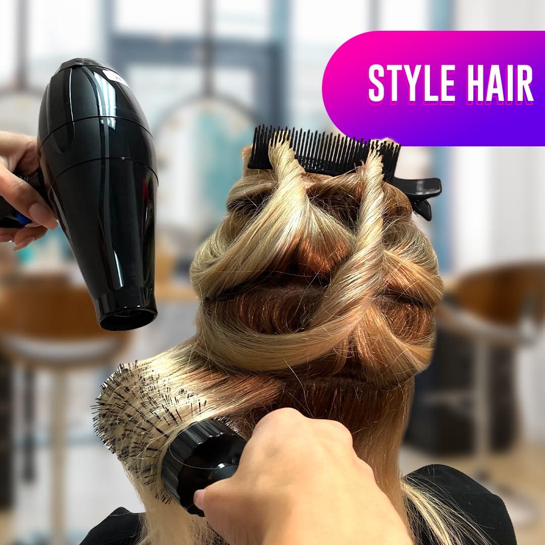 Clips de Sujeción para Cabello Colortrak - 2 Unidades, Negro