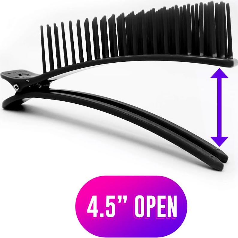 Clips de Sujeción para Cabello Colortrak - 2 Unidades, Negro