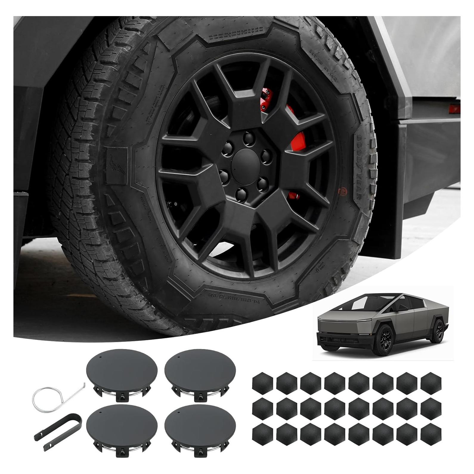 Juego de Tapas Centrales de Rueda ROCCS para Tesla Cybertruck 2024