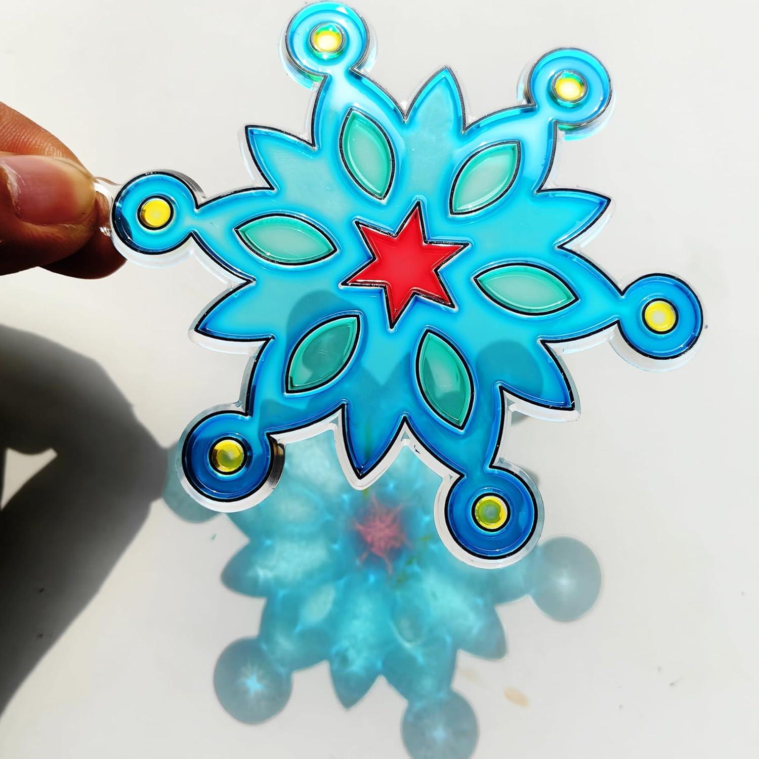 Kit de Manualidades de Copos de Nieve Ayhuhra 30 Piezas