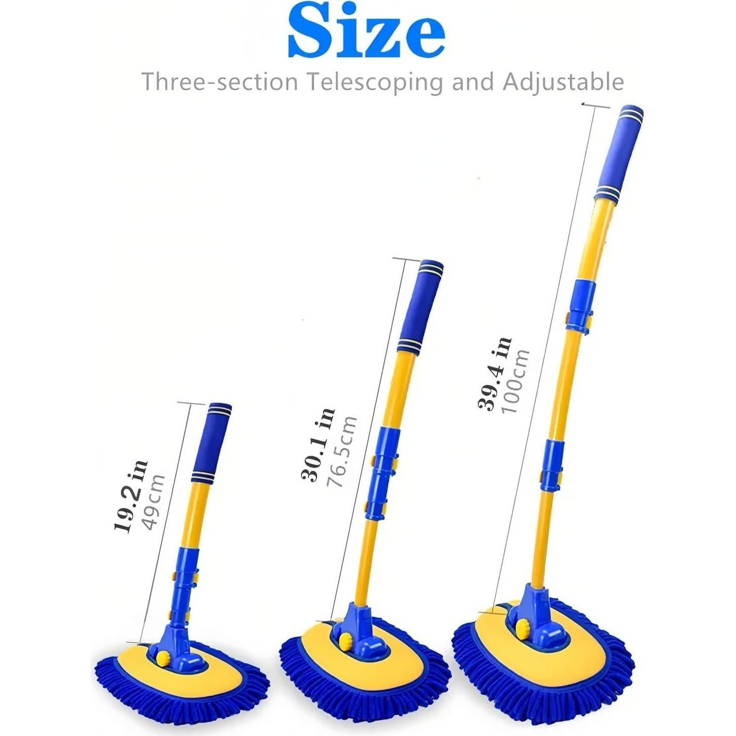 Mopa de Lavado de Autos MVHY-112 con Mango Largo y Cabezal Suave