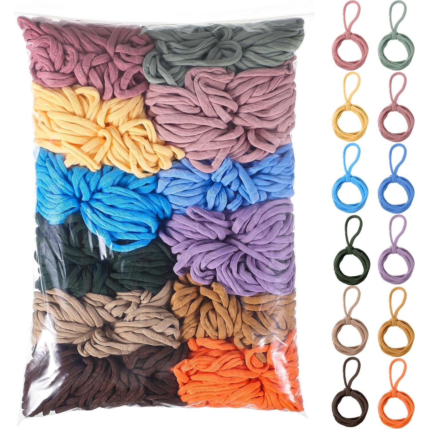 Kit de Anillos de Tejer Hotop 2400 Pcs Multicolor 12 Colores