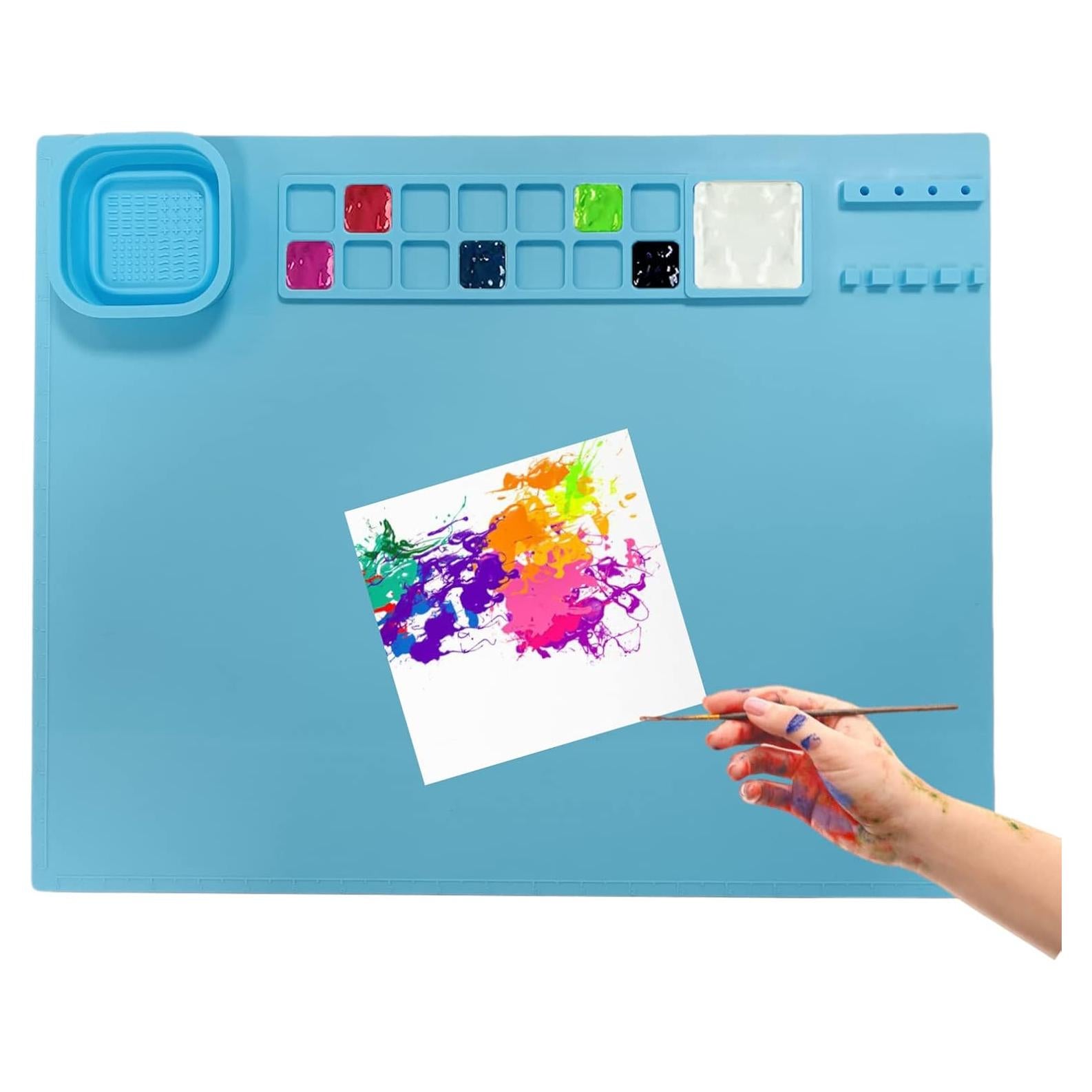 Alfombrilla de Silicona SCITURE 50.8x40.6cm Azul Multifuncional