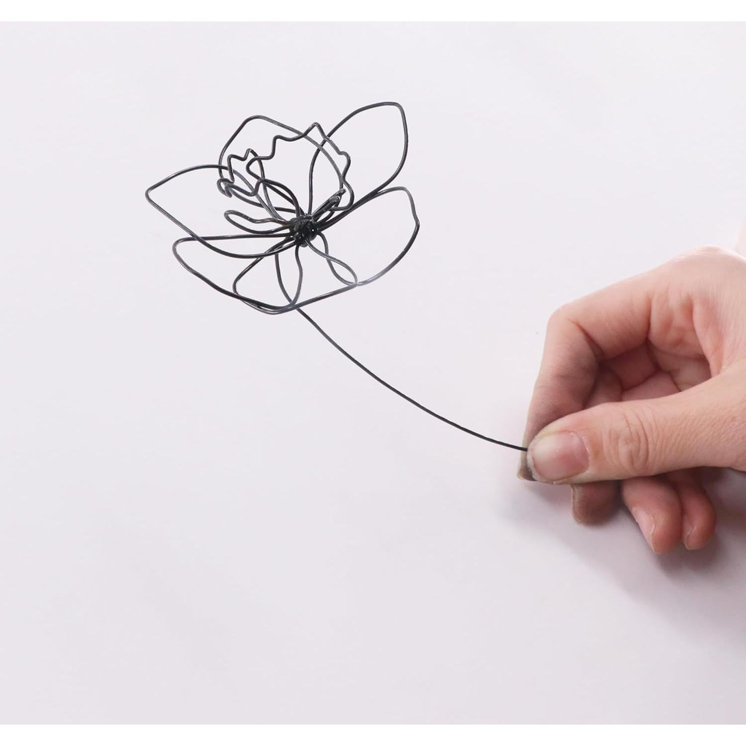 Kit de Manualidades BoFUN para Flores de Alambre - 4 Alambres de 5m