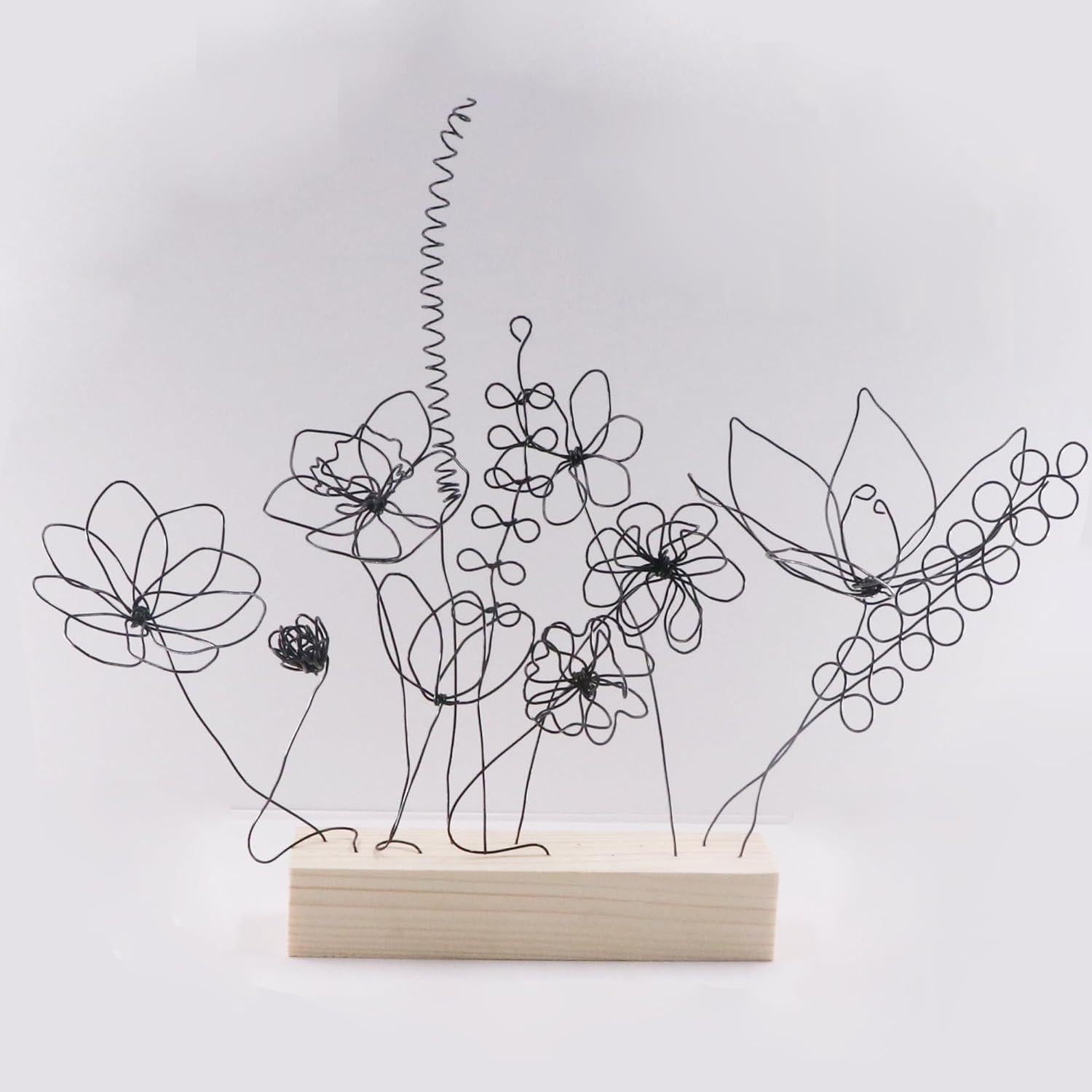 Kit de Manualidades BoFUN para Flores de Alambre - 4 Alambres de 5m