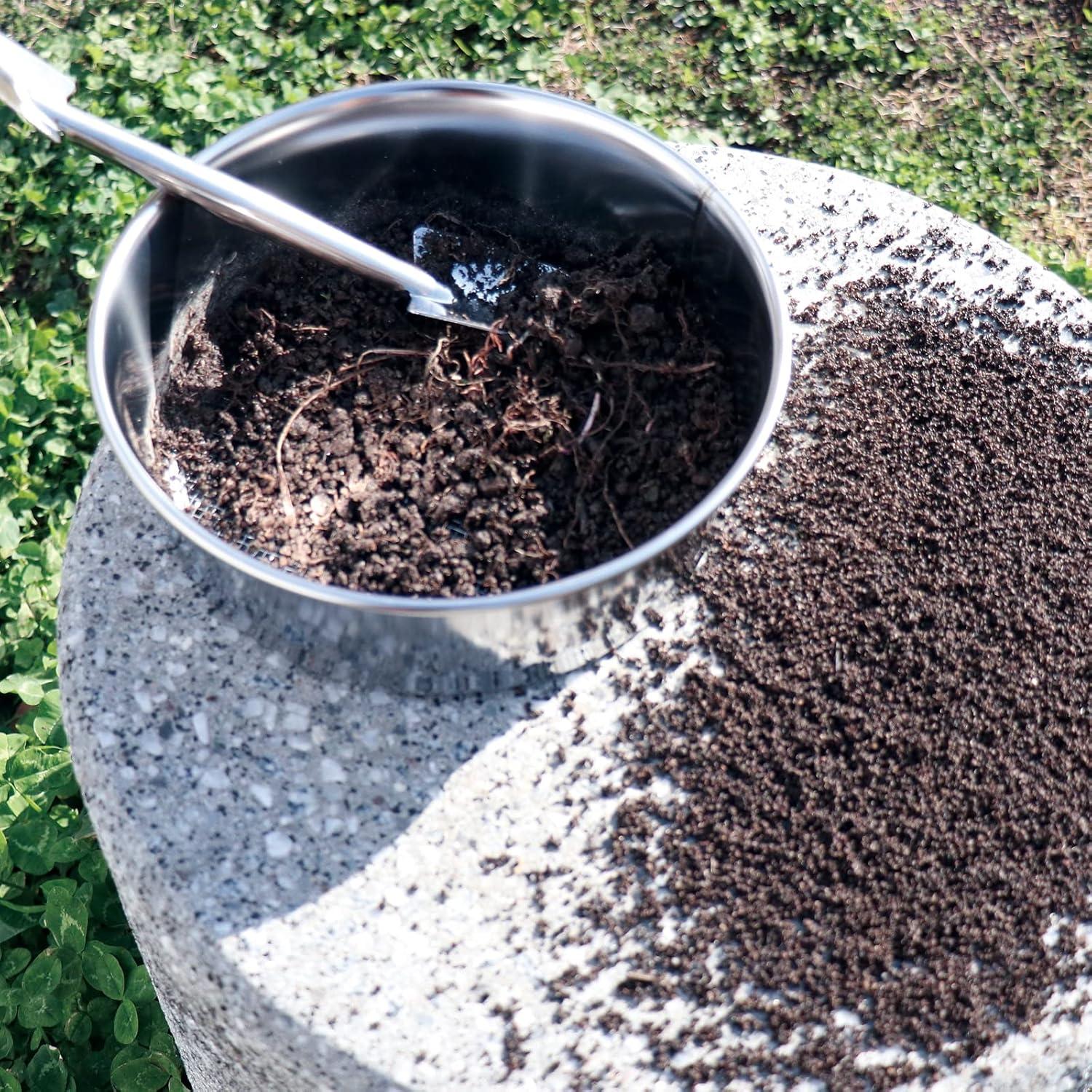 Kit de Jardinería Wazakura: Tamiz de Suelo + Pala de Acero Inoxidable