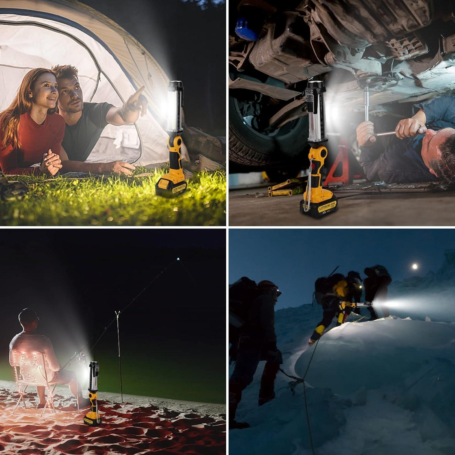 Linterna LED Taingwei 2000LM 25W para Batería Dewalt 20V