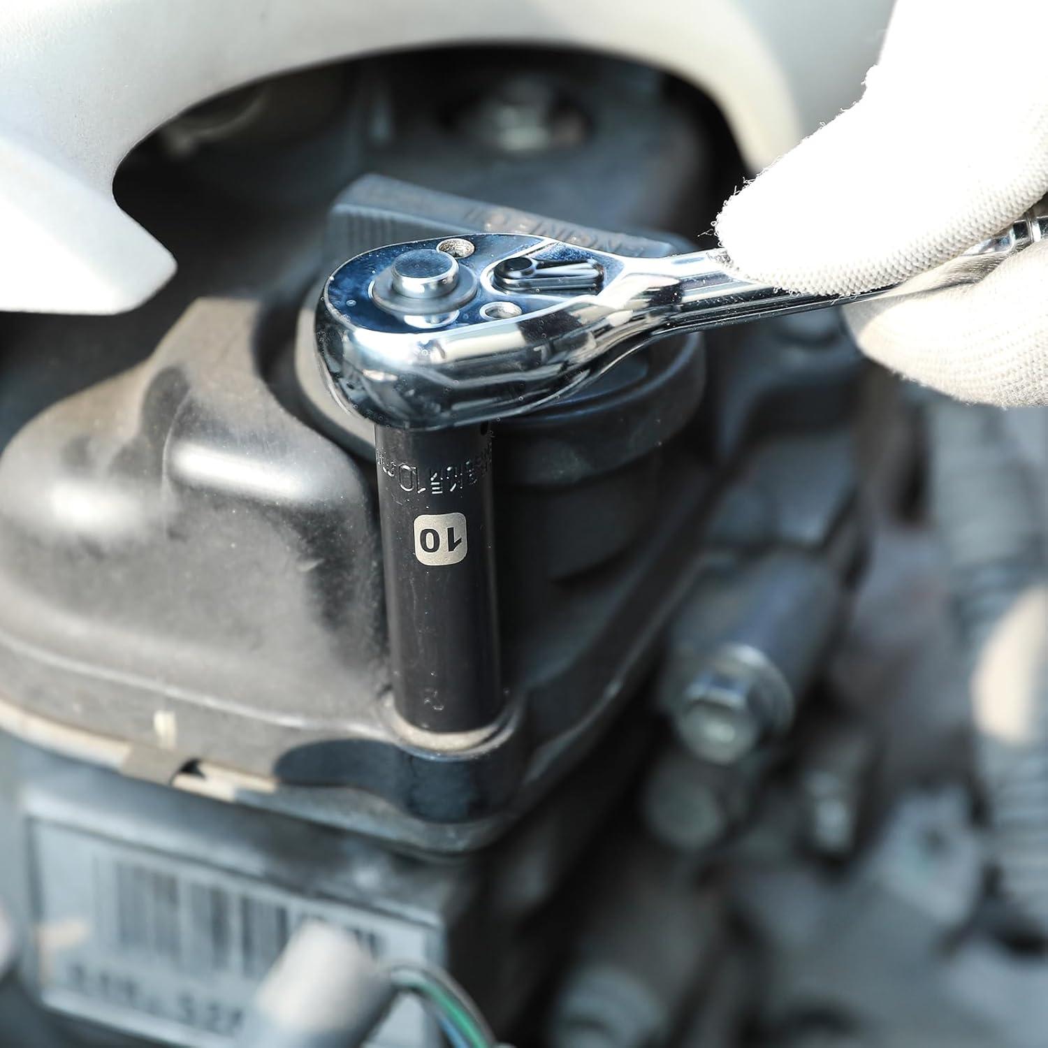 Juego de Enchufes de Impacto Mayouko 50PCS 1/4" Metrico/SAE