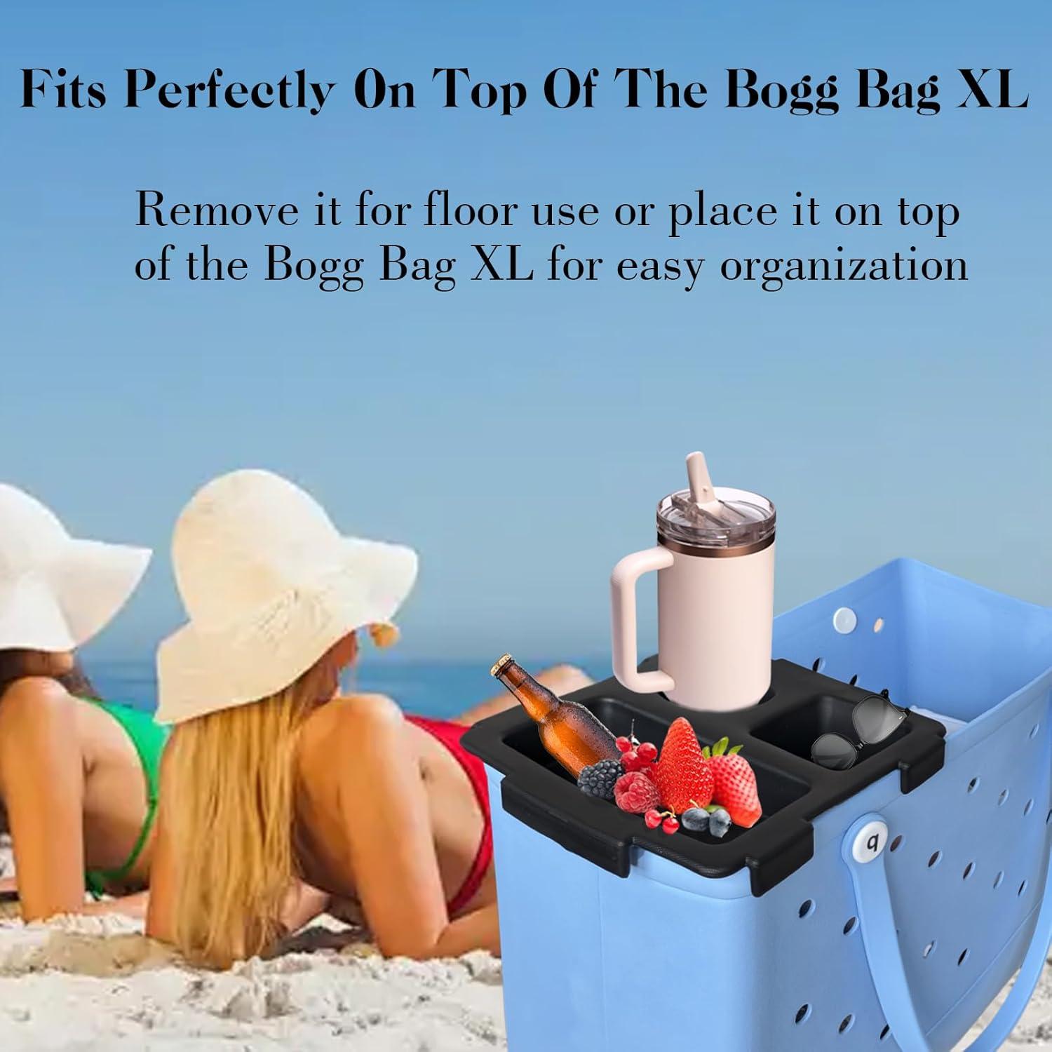 Bandeja organizadora Top Cup MGARDENMYI para Bogg Bag XL - Negro